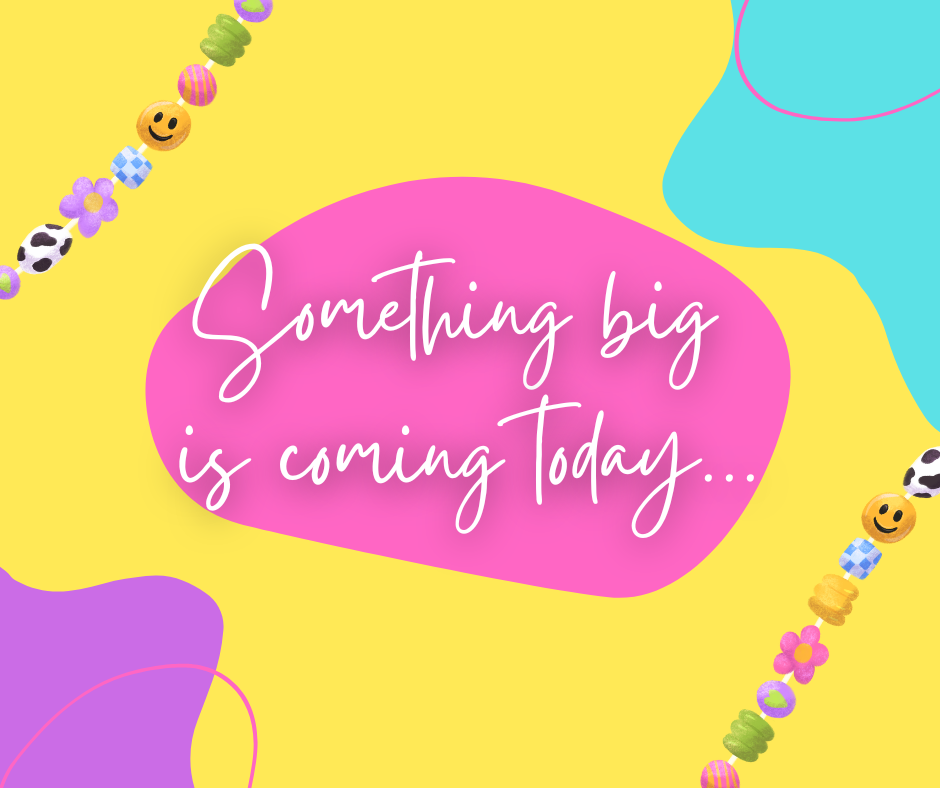 Something big is happening today...