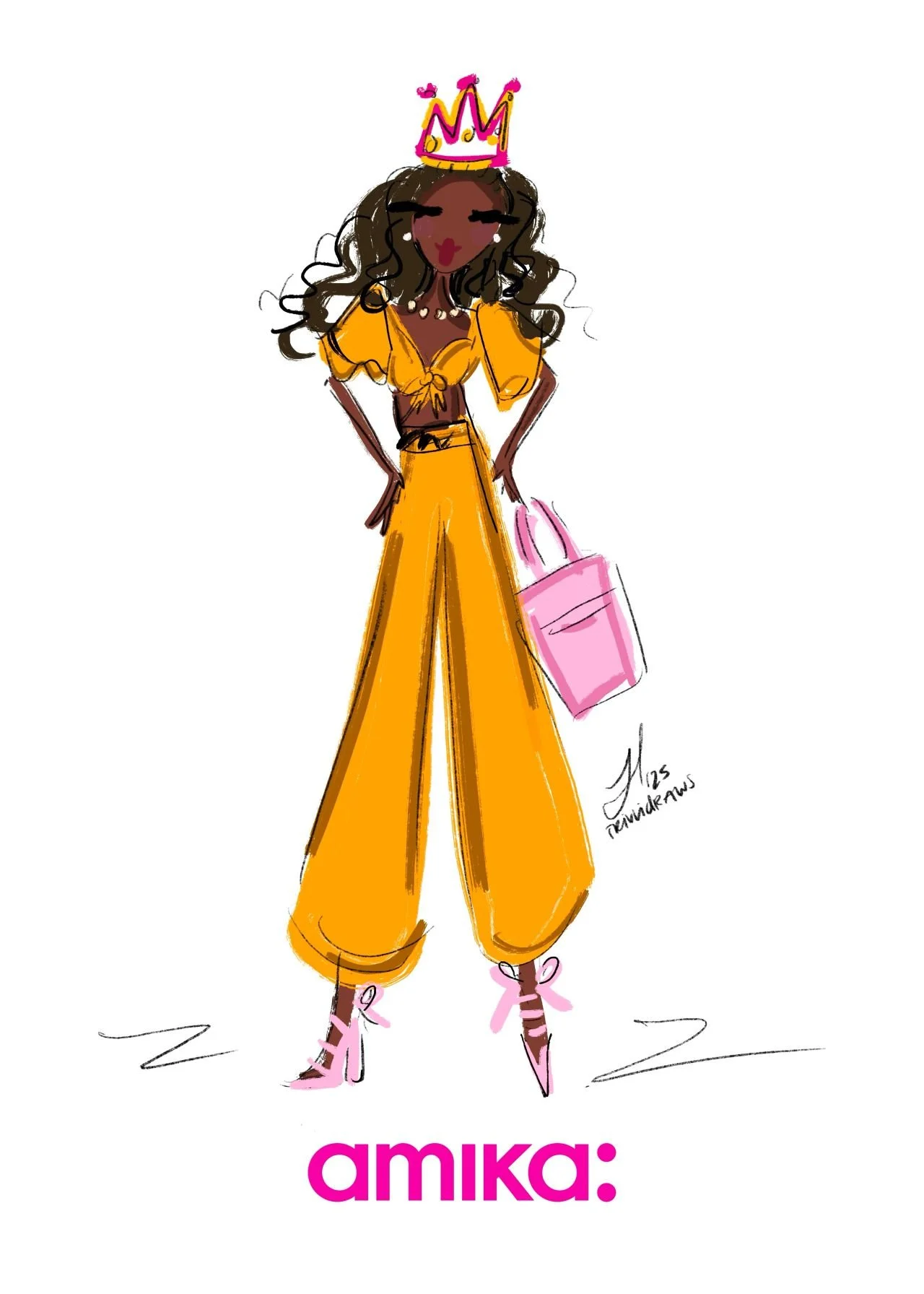 amika crown event, held at their offices in brooklyn. trivvidraws live sketching