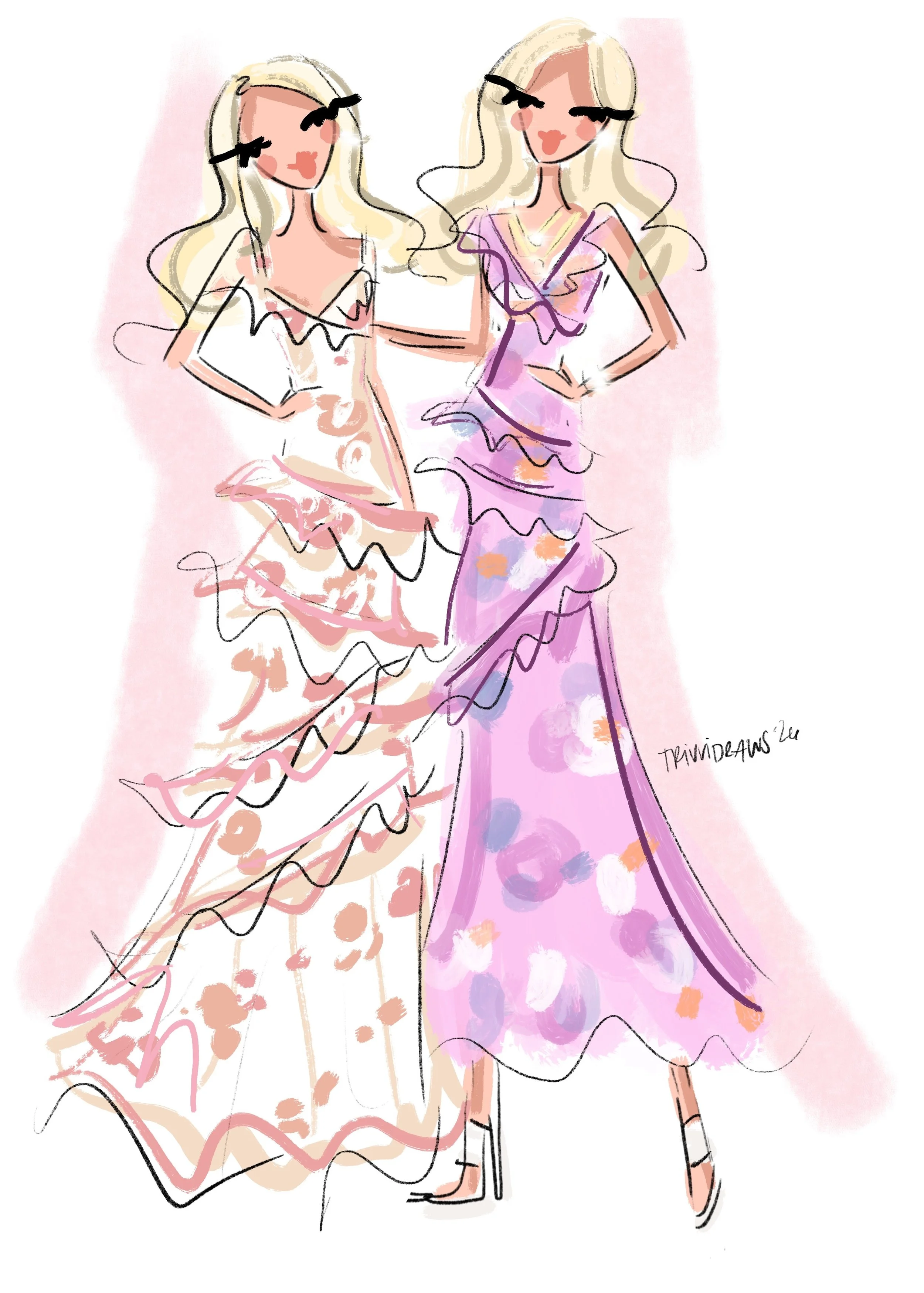 loveshackfancy madison avenue fashion illustrator