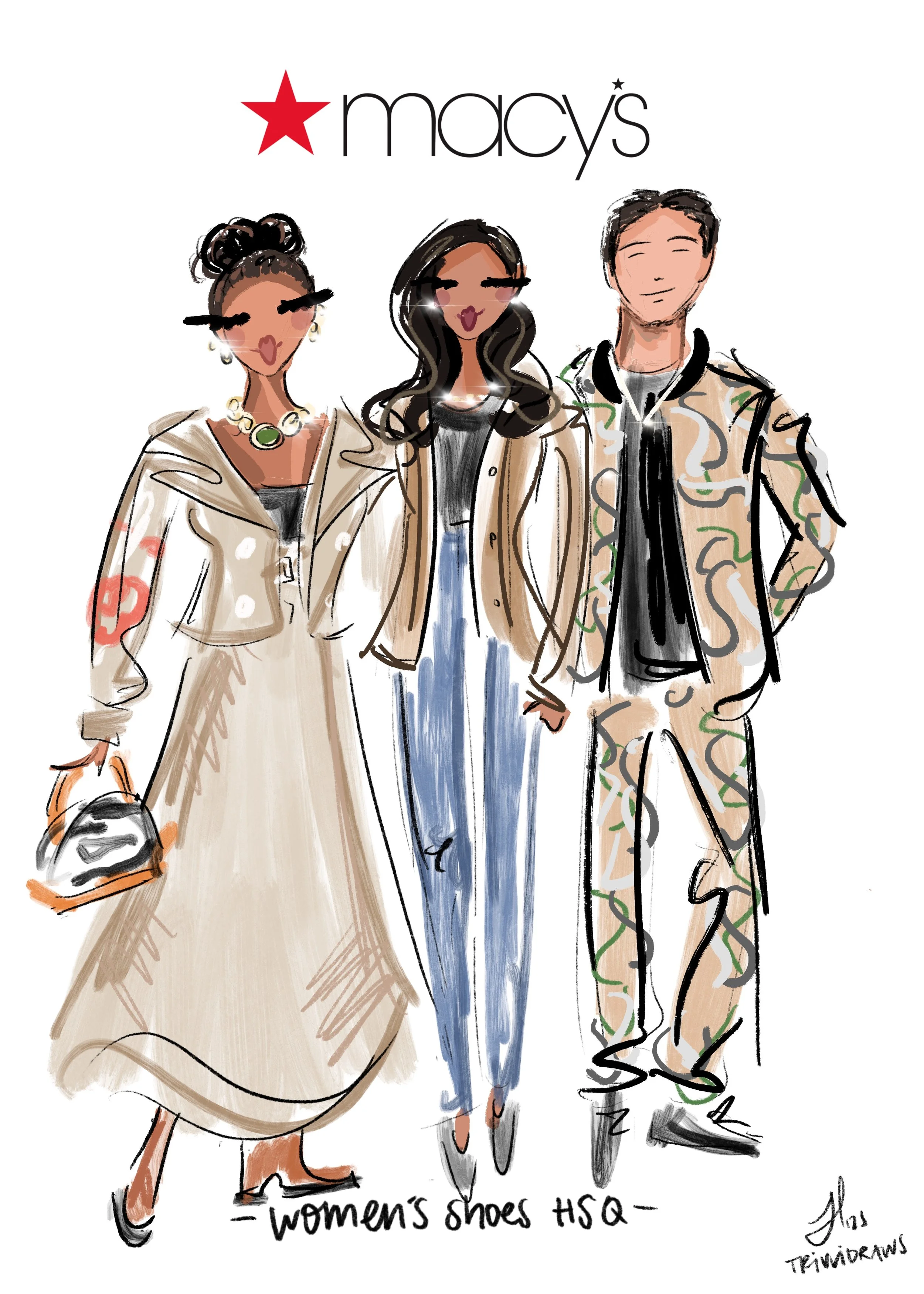 Greivy and her family at Macy's Herald Square fashion event