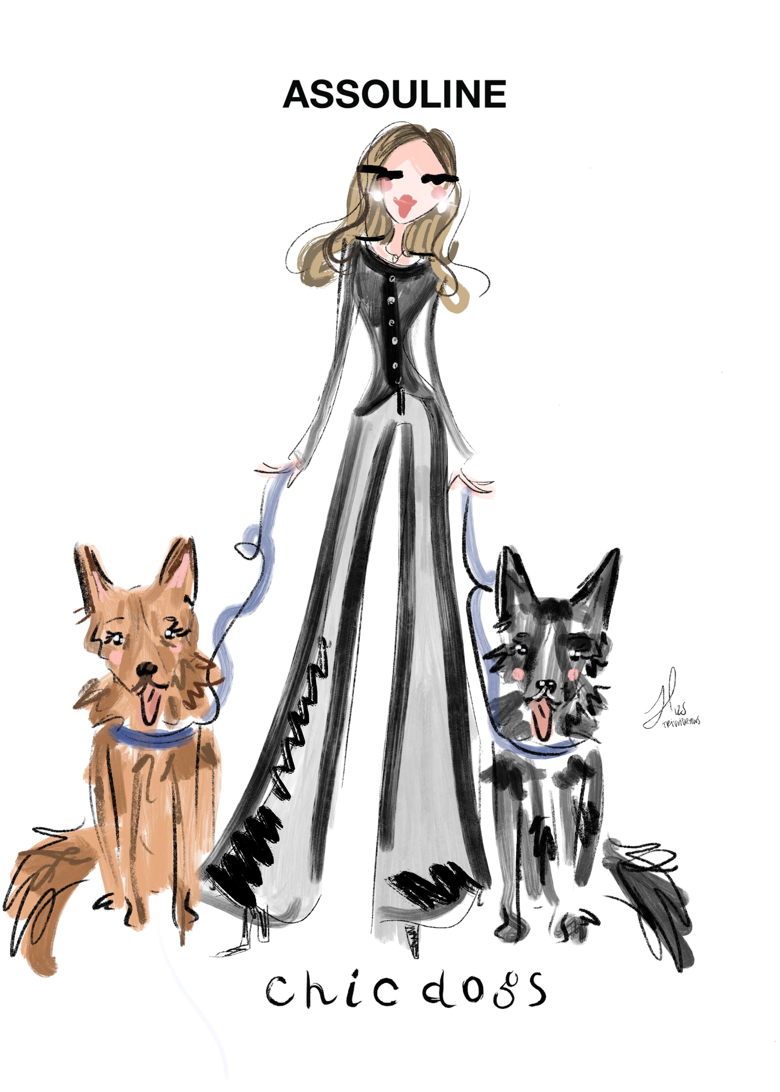 ASSOULINE pet portraits with their owners. Luxury nyc event held at bloomingdale's 57th street. 