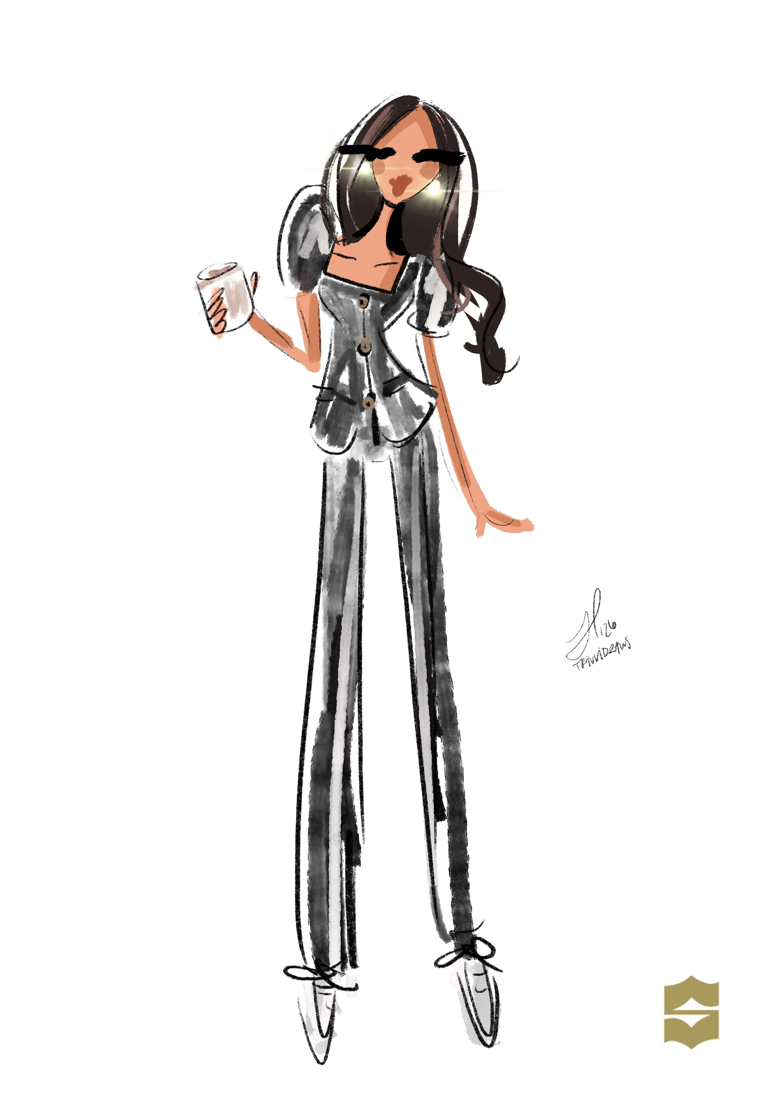 Shangri-La hired Trivvidraws to create custom fashion illustrations at Chinese Tuxedo in NYC. Hoteliers received custom live artworks as a luxury party favor to remember the night. 