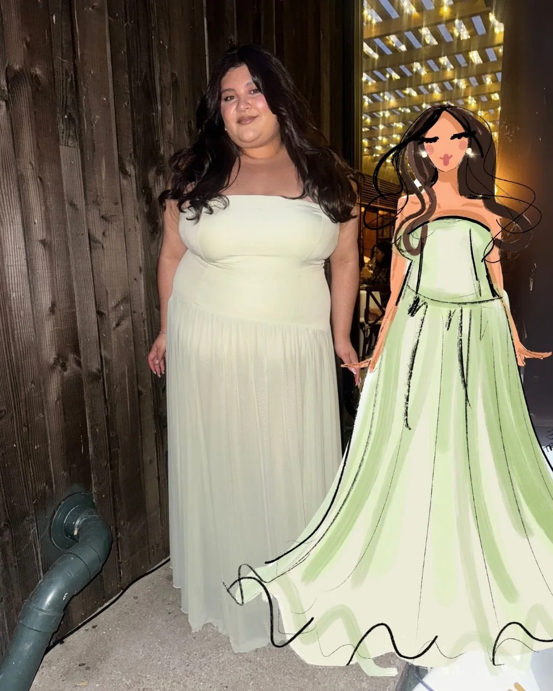 Latinas in Beauty, celebrating in Malibu. Illustrating the beautiful guests on my iPad (trivvidraws)
