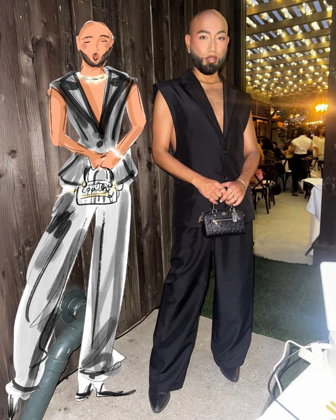 Latinas in Beauty, Live Fashion Sketching. Malibu event artist