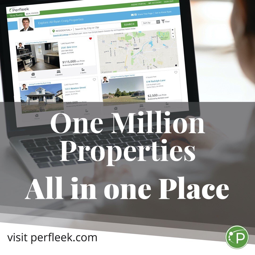 Looking for your next home? Or browsing just for fun? Perfleek.com is your simple search solution, with approximately one million properties for sale across the nation.
#YourSimpleSearchSolution #2Clicks2Home #PerfleekRealEstate #Perfleek #aplacefore