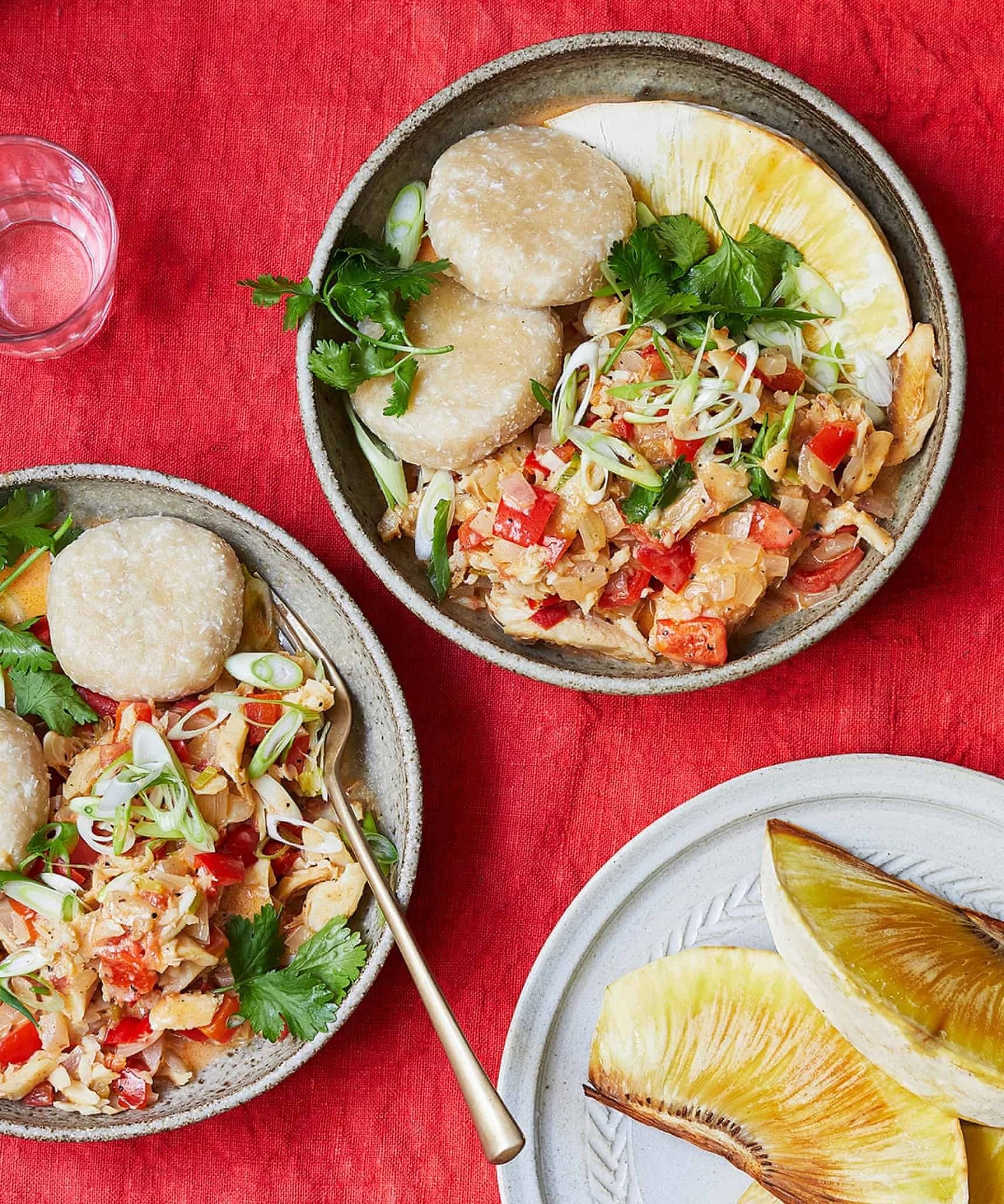 Guardian Feast, August 2021 - Stew Saltfish and Coconut Dumplings