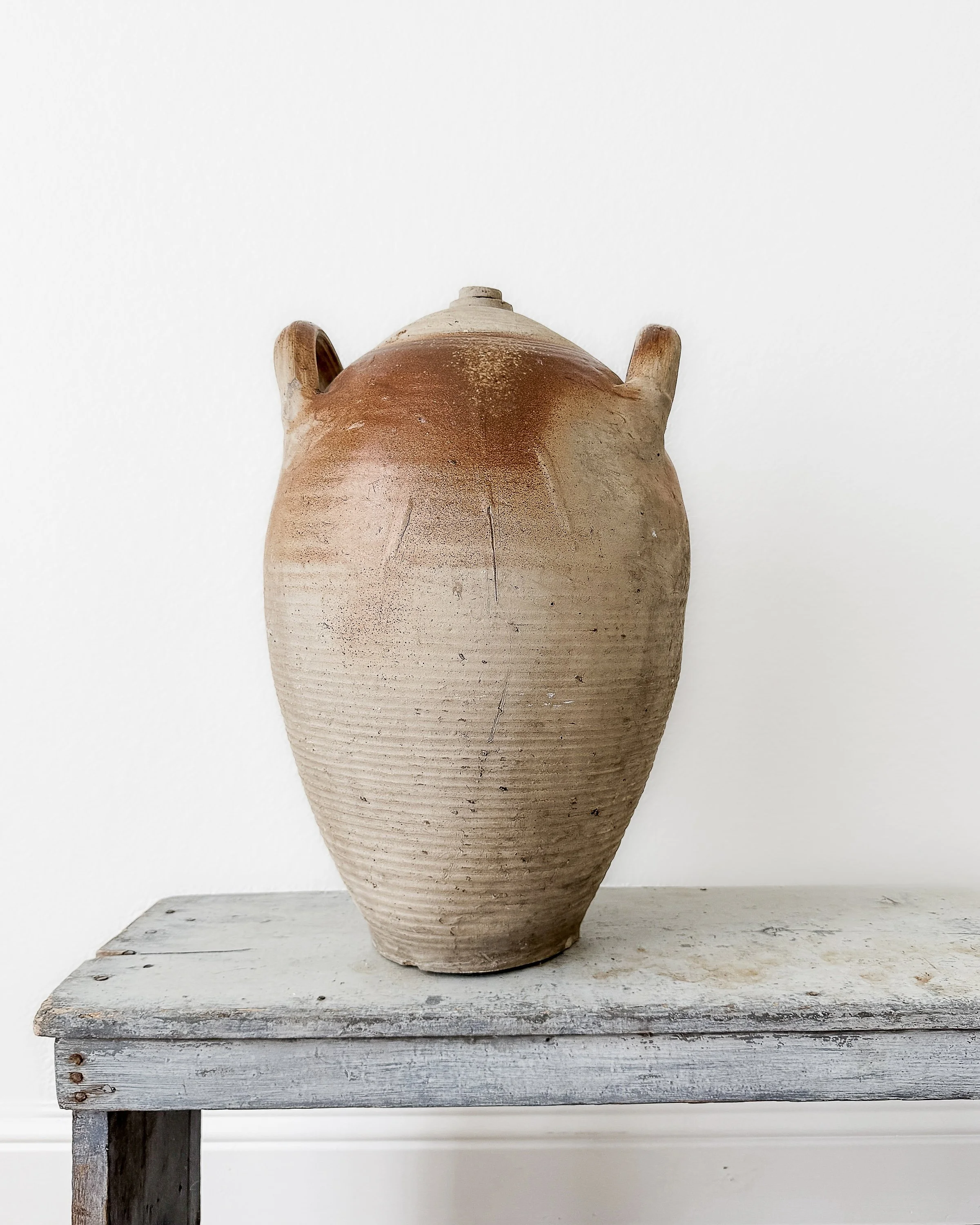 Antique French Provencal Olive Oil Jugs