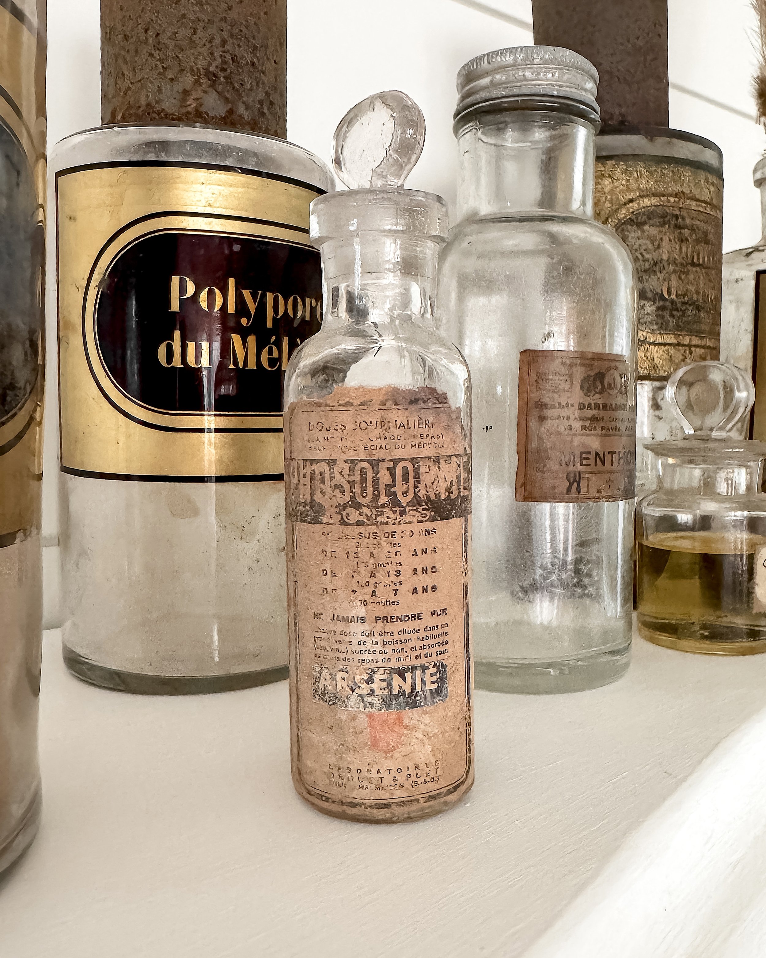 Antique French Apothecary Bottles