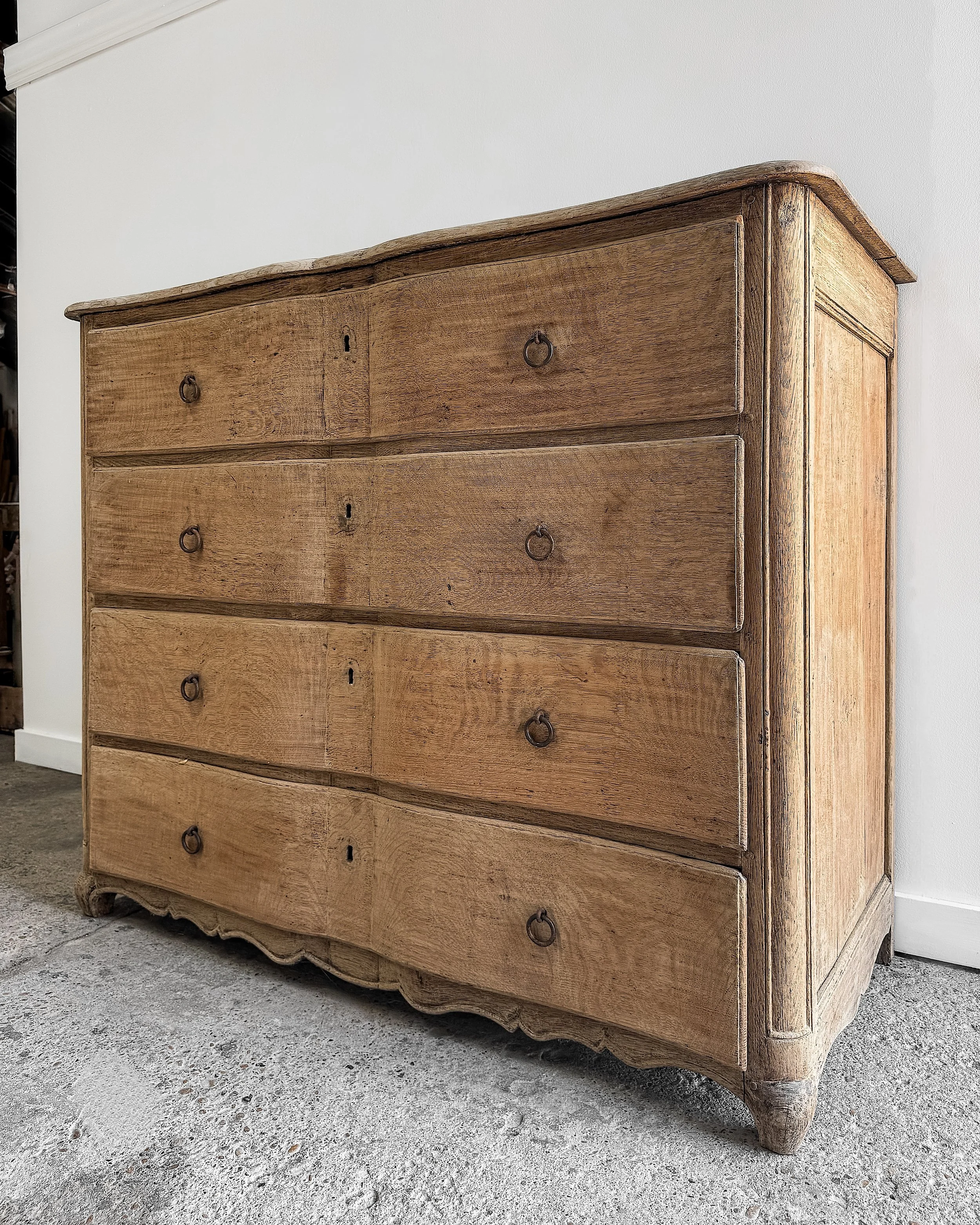 19th-Century French Serpentine Chest of Drawers