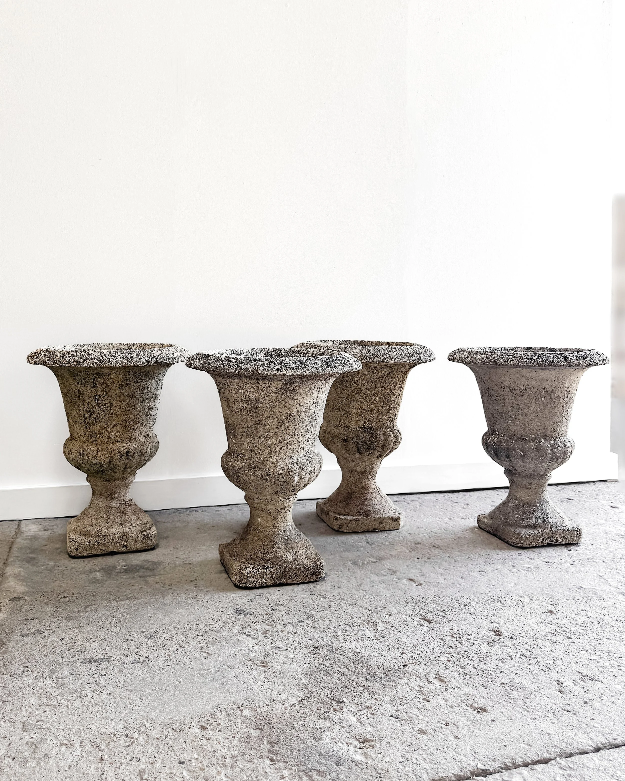 Early 20th Century French Cement Urns