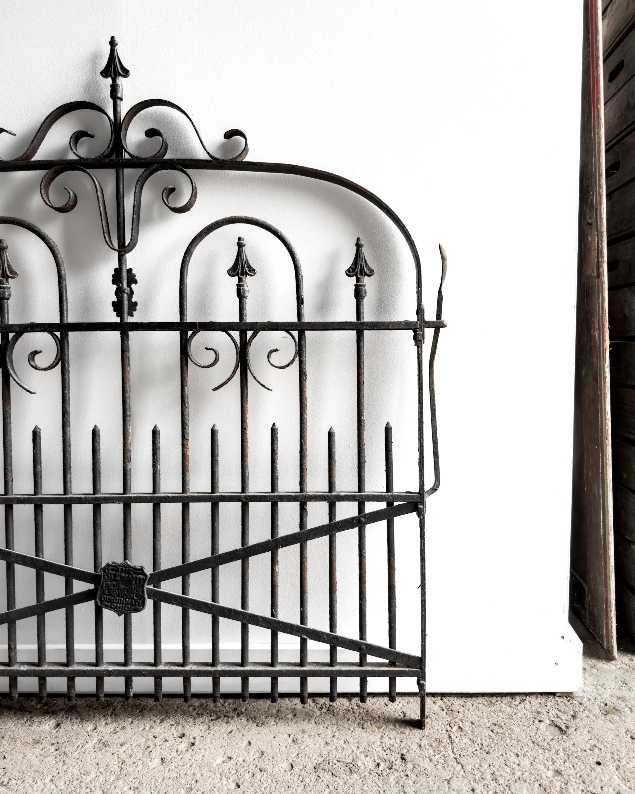 Antique 19th-Century Wrought Iron Garden Gate