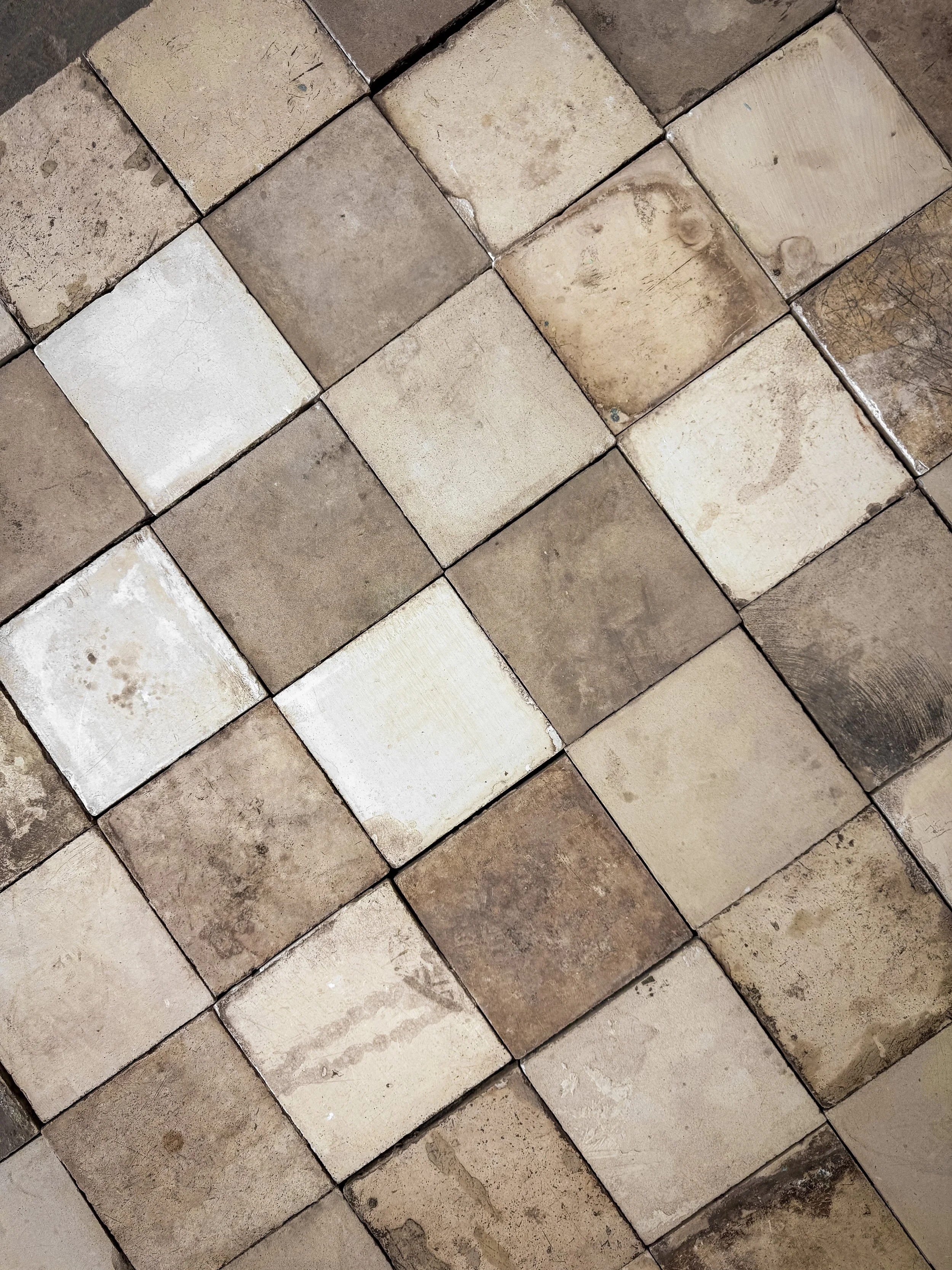 Reclaimed European Encaustic Cement Tiles
