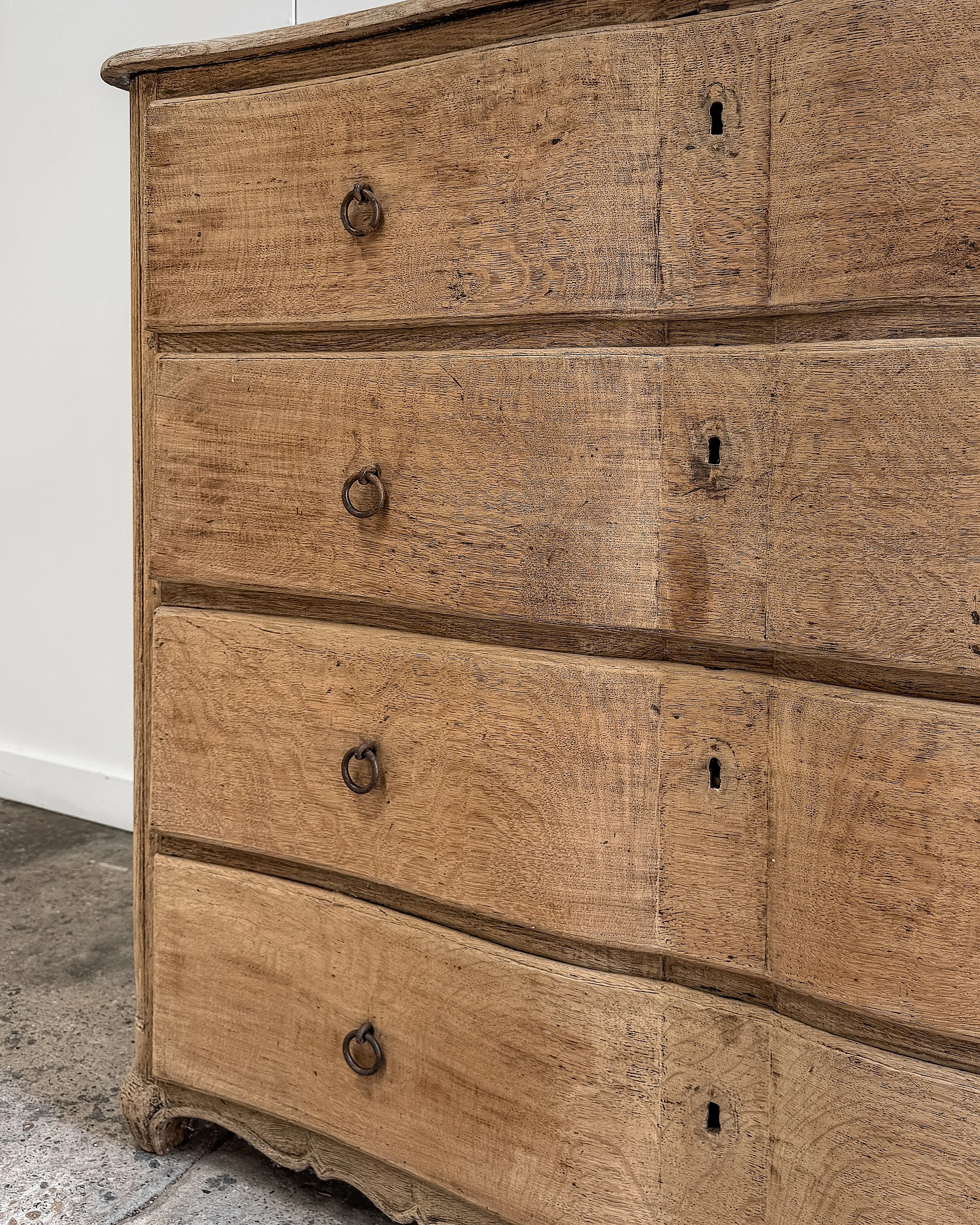 Antique French Serpentine Dresser