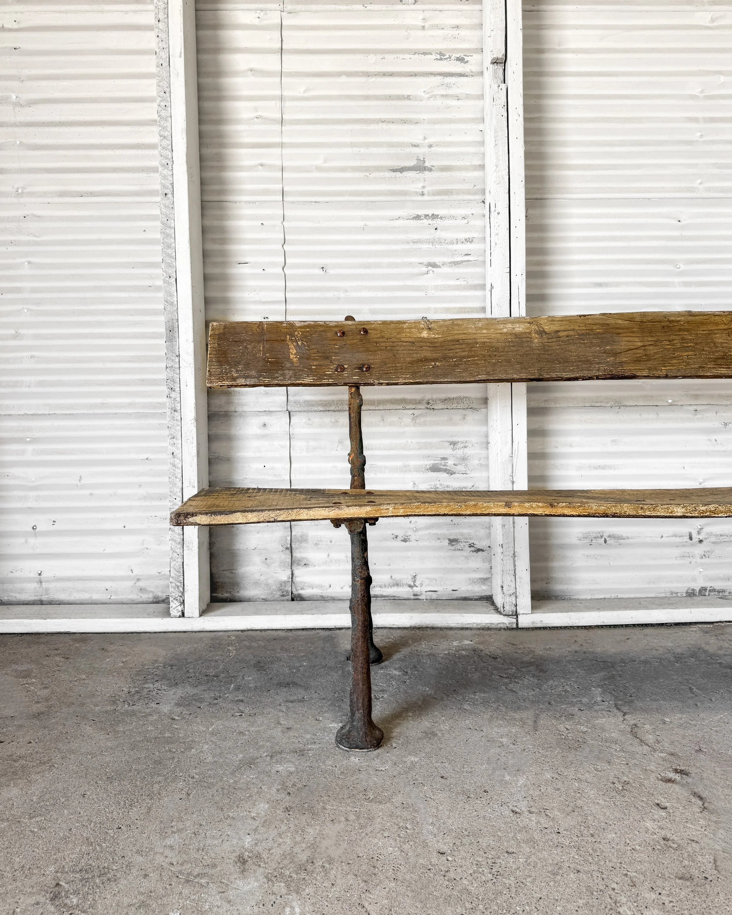 19th Century Bench with Cast Iron Tree Branch Frame