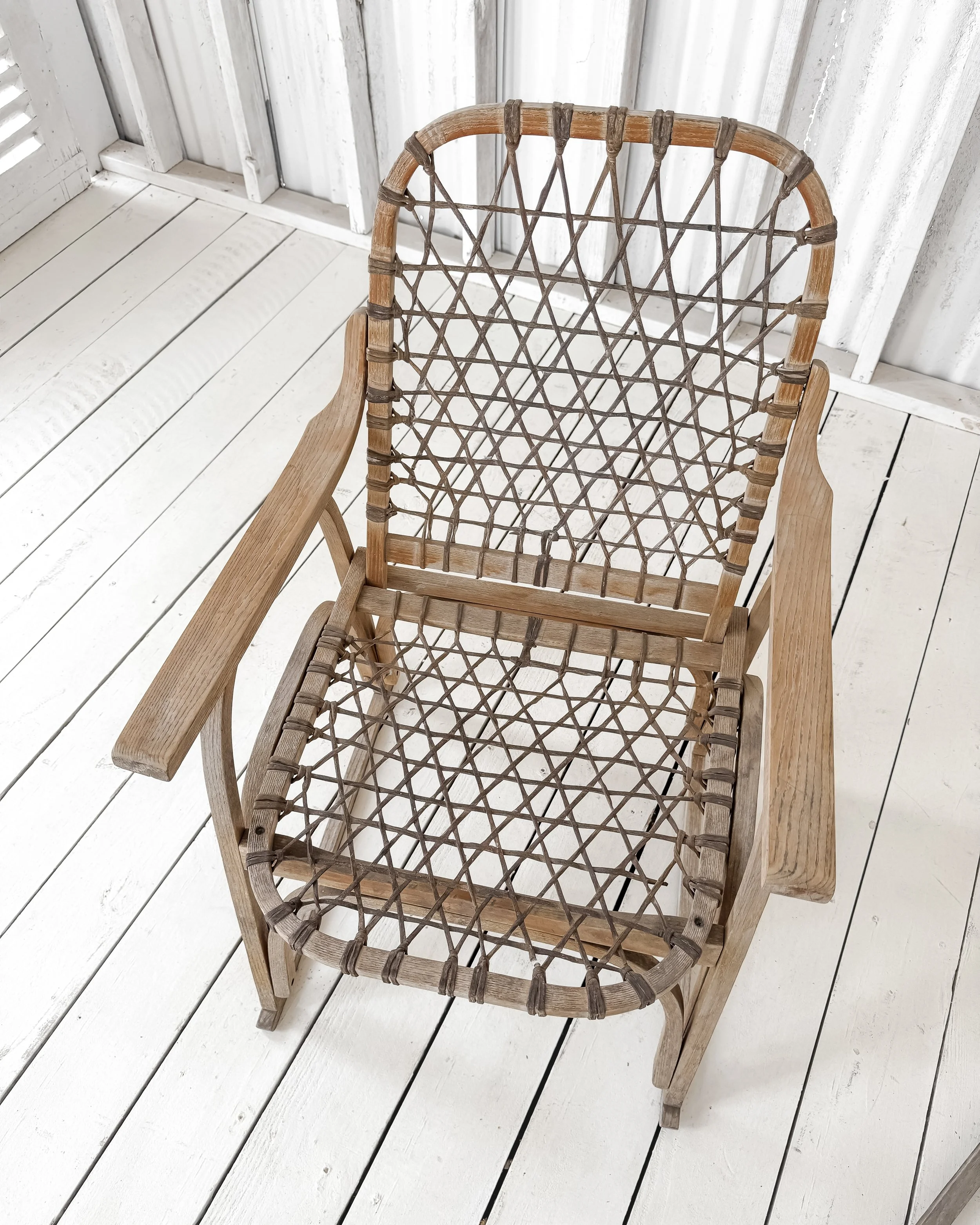 (Pair) Danish Woven Bentwood Chairs