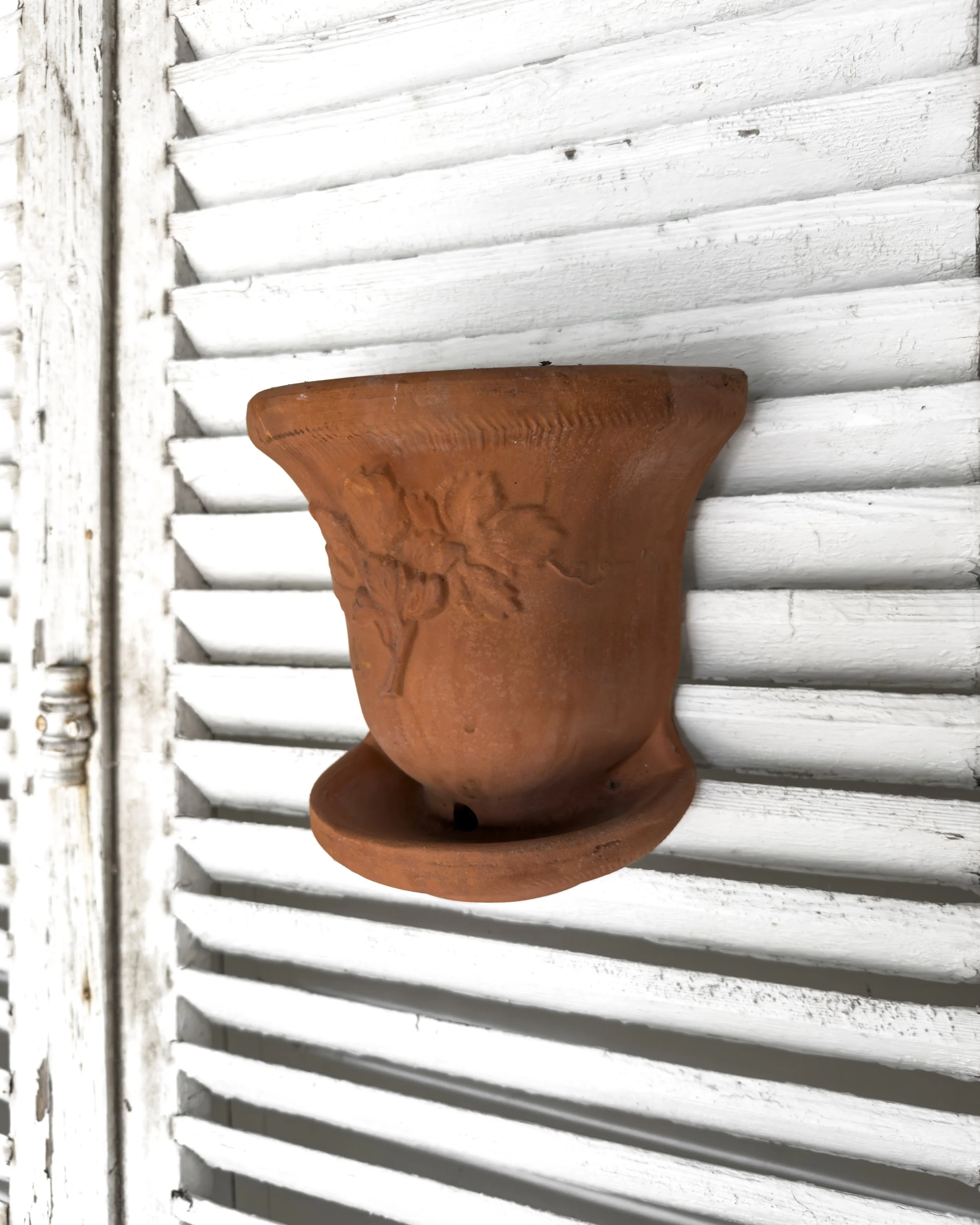 Vintage Terracotta Wall Mounted Flower Pots