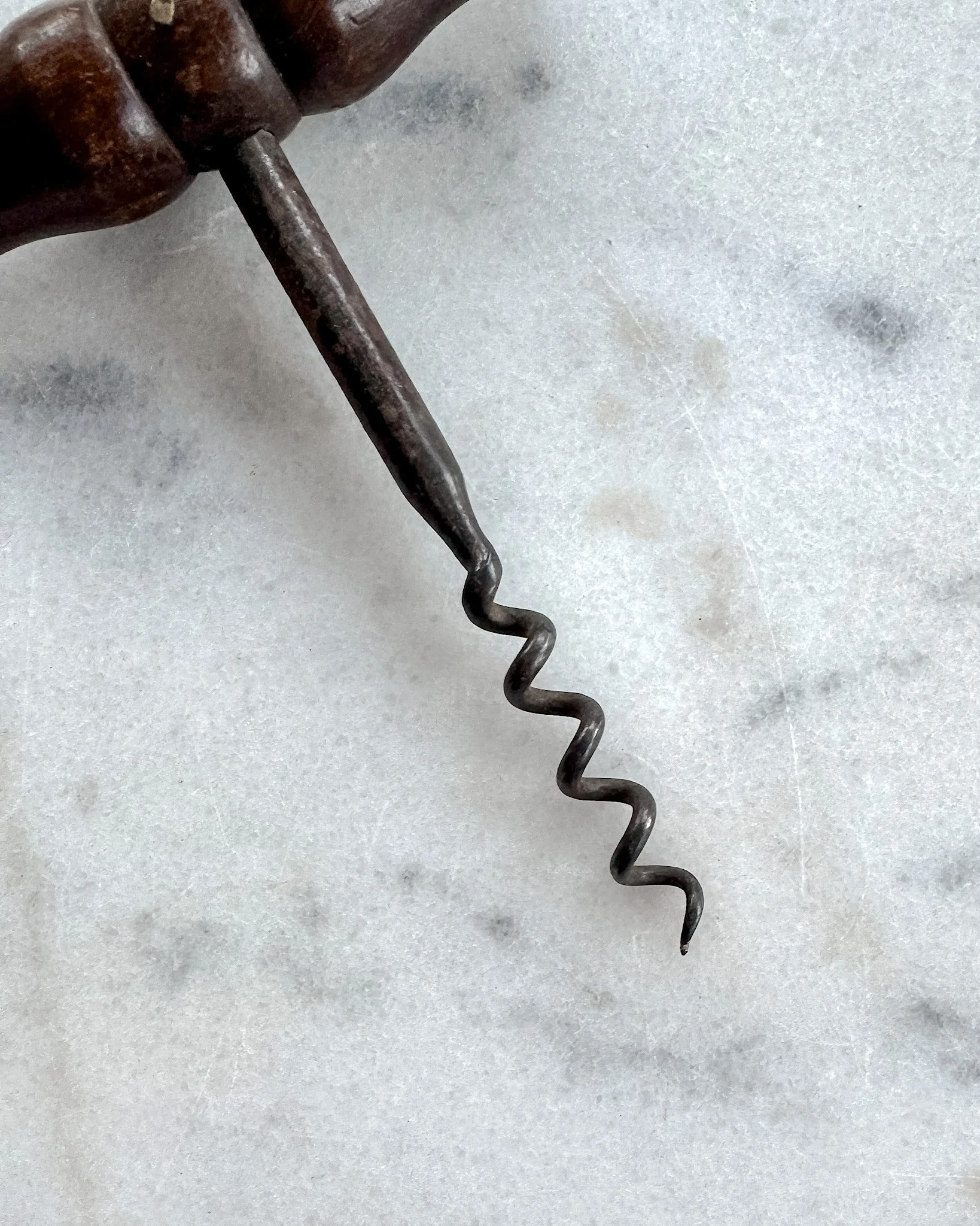 Victorian Wooden-Handled Corkscrew