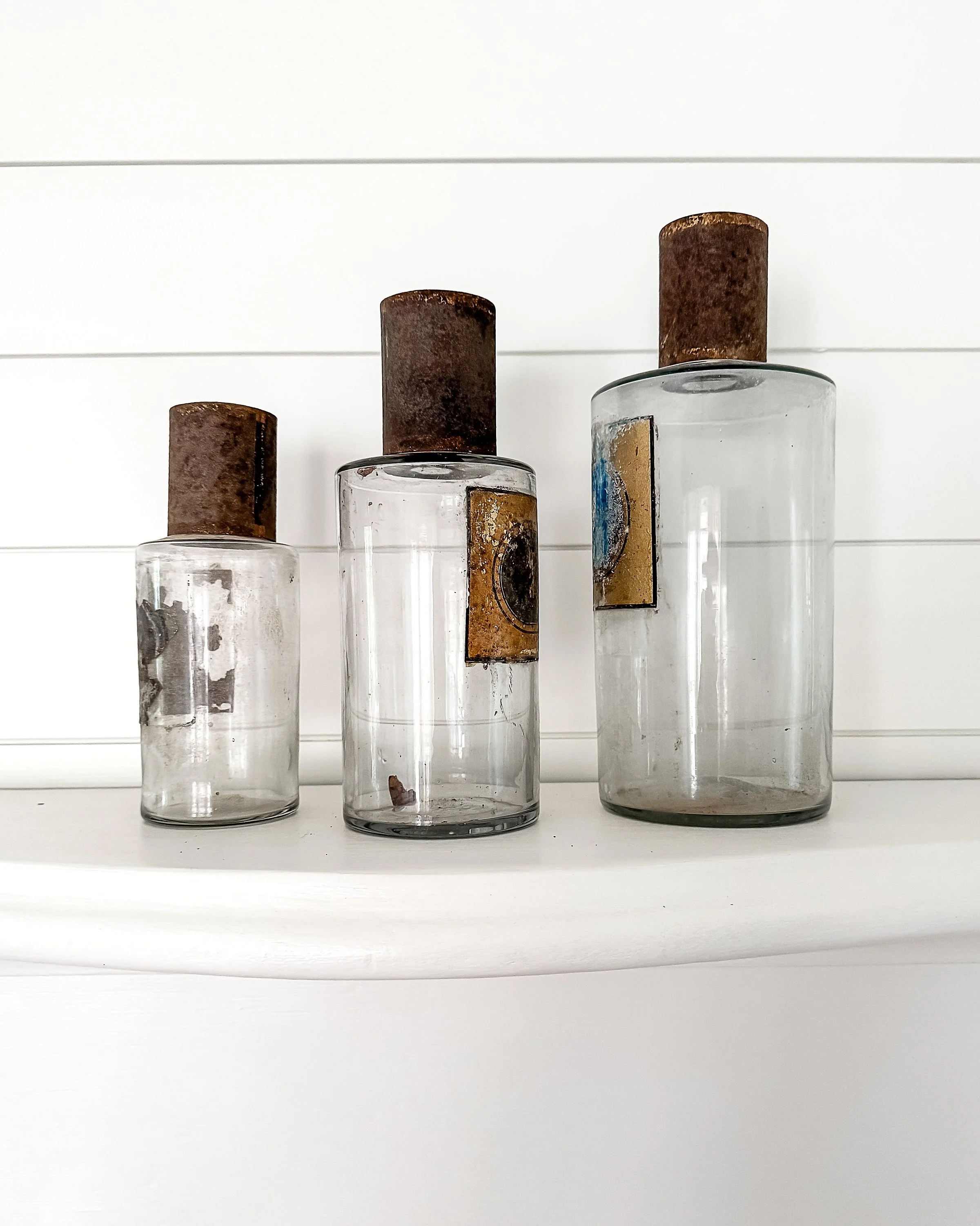 Antique French Apothecary Bottles