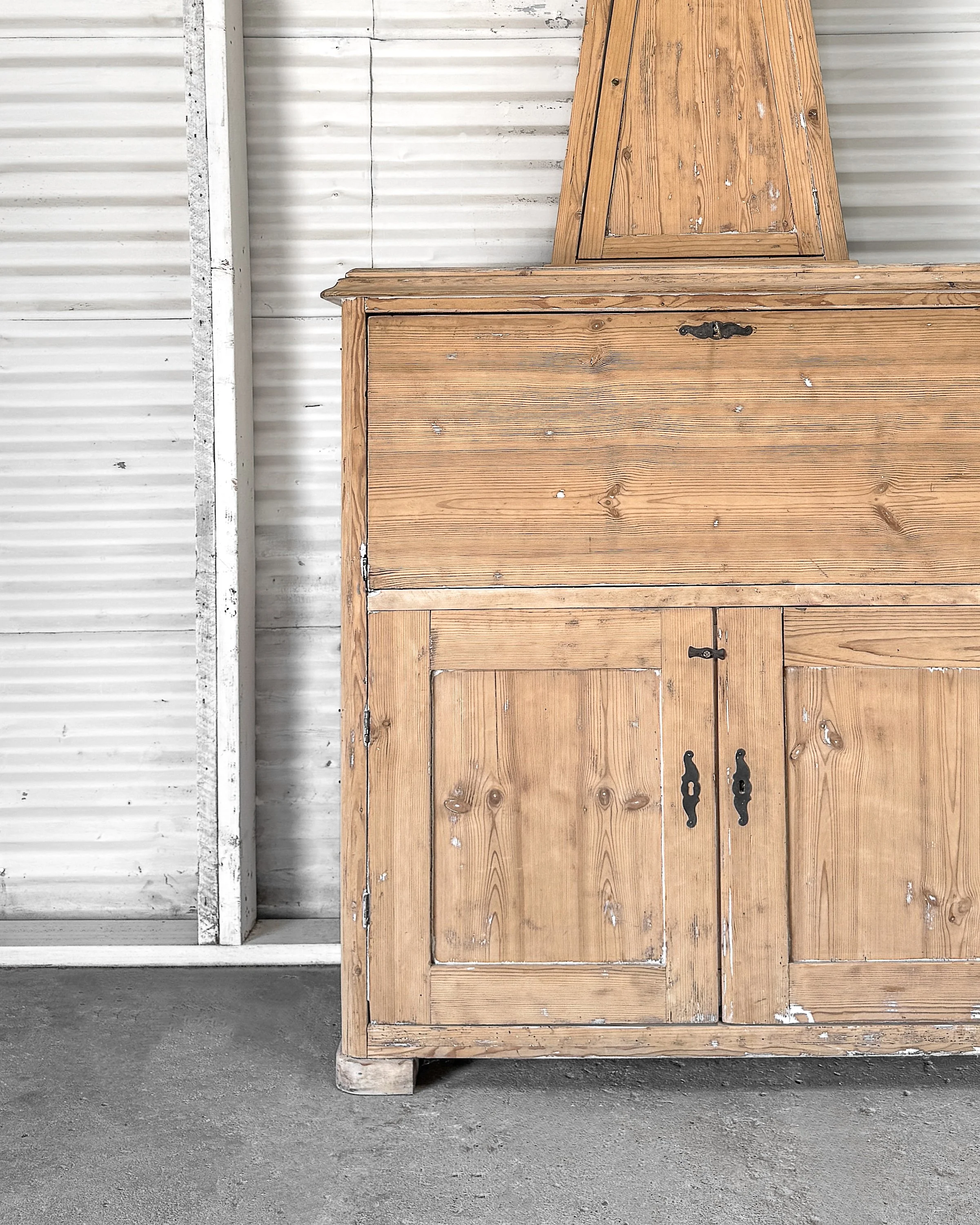 Antique Swedish Gustavian Mora Clock Writing Desk