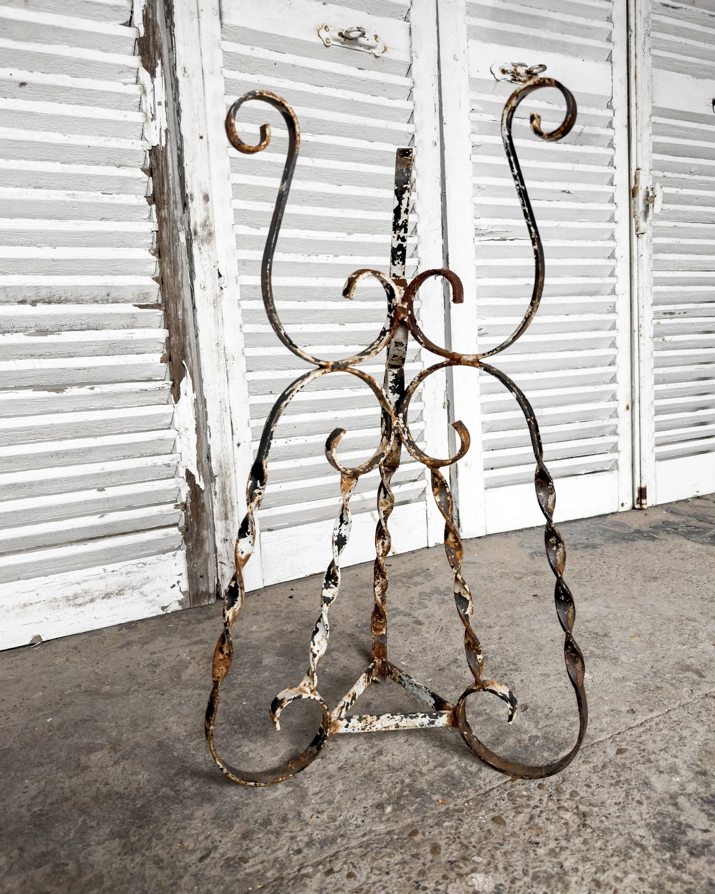 Vintage Wrought Iron Plant Stand