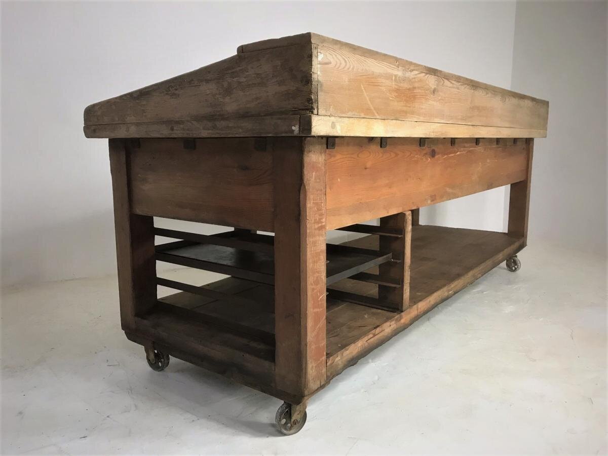 Antique English Baker's Table