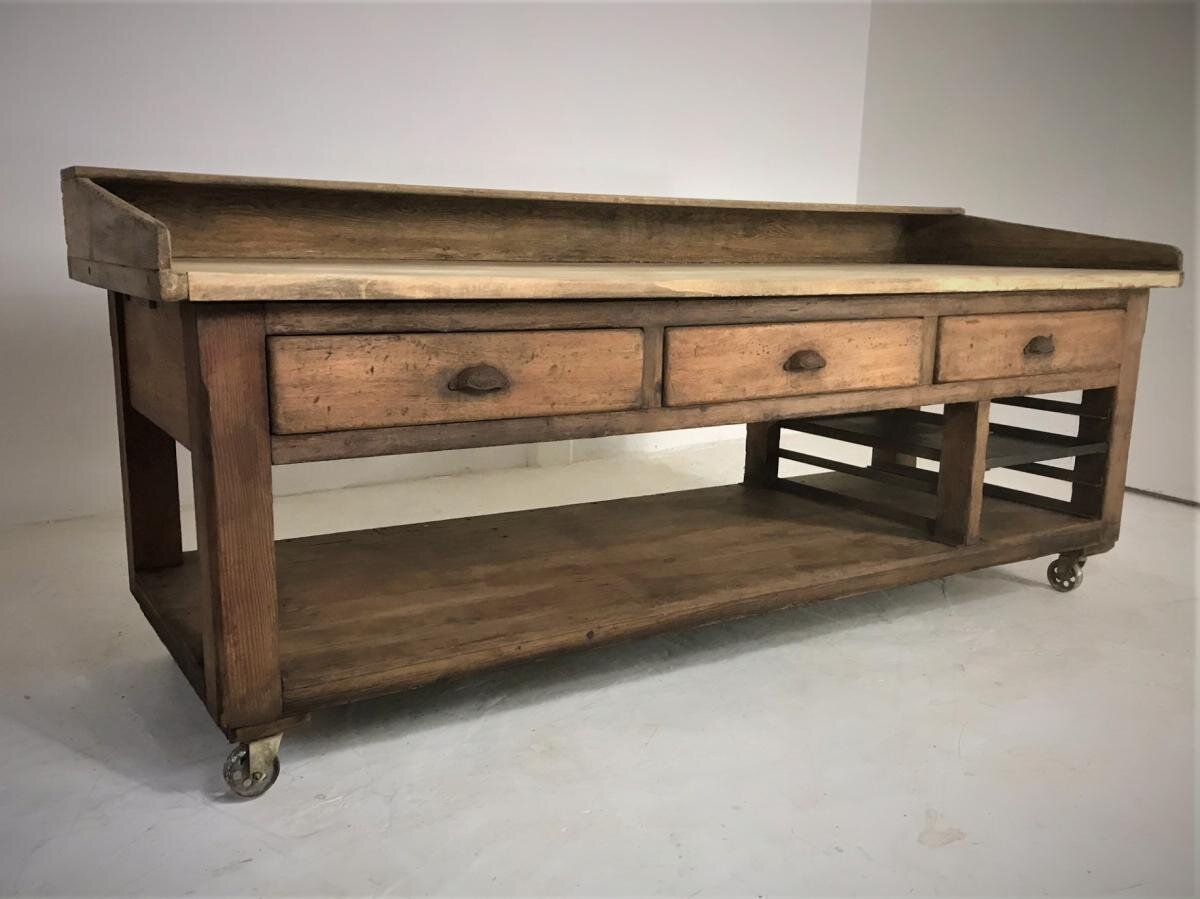 Antique English Baker's Table