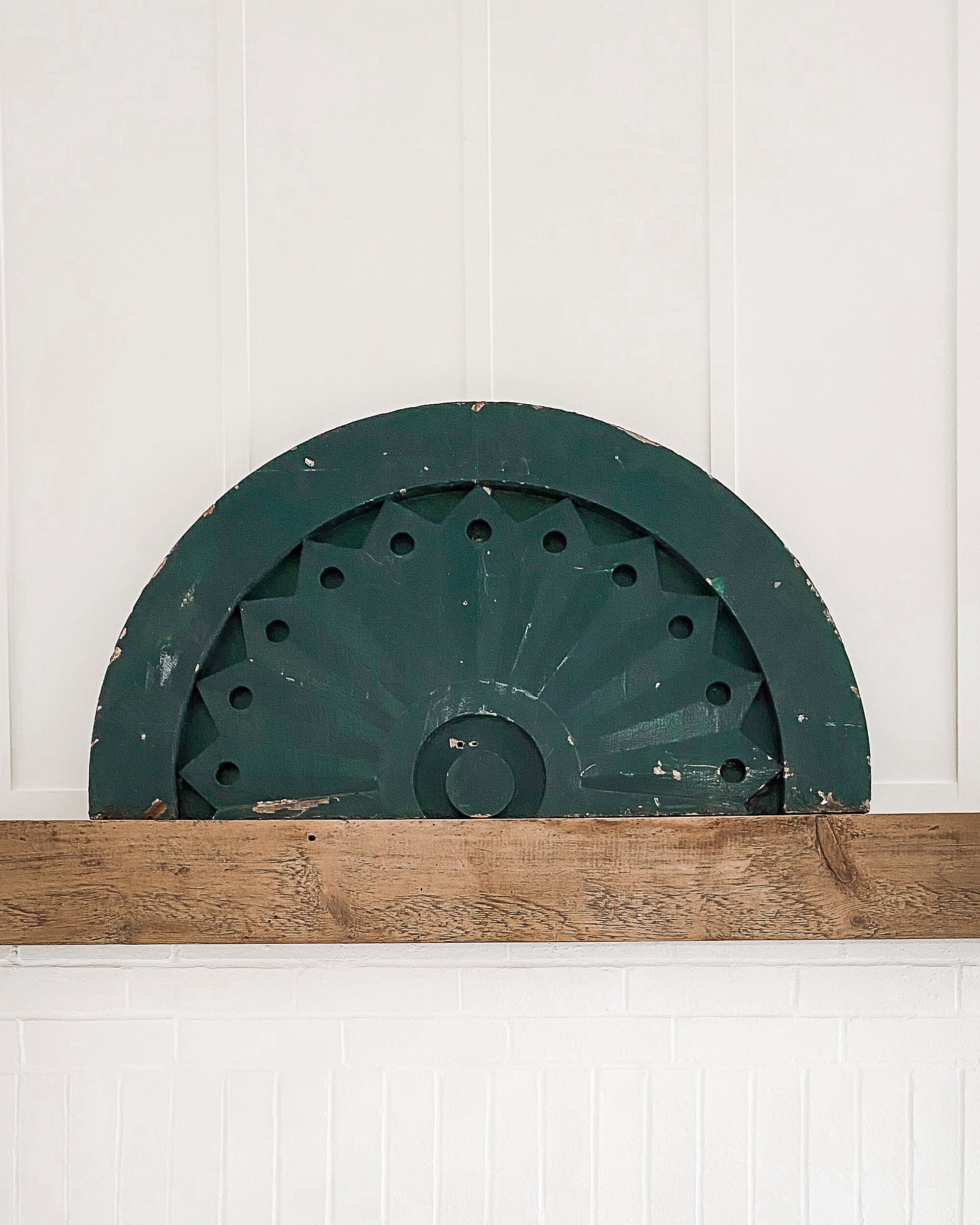 Painted Architectural Arched Panel