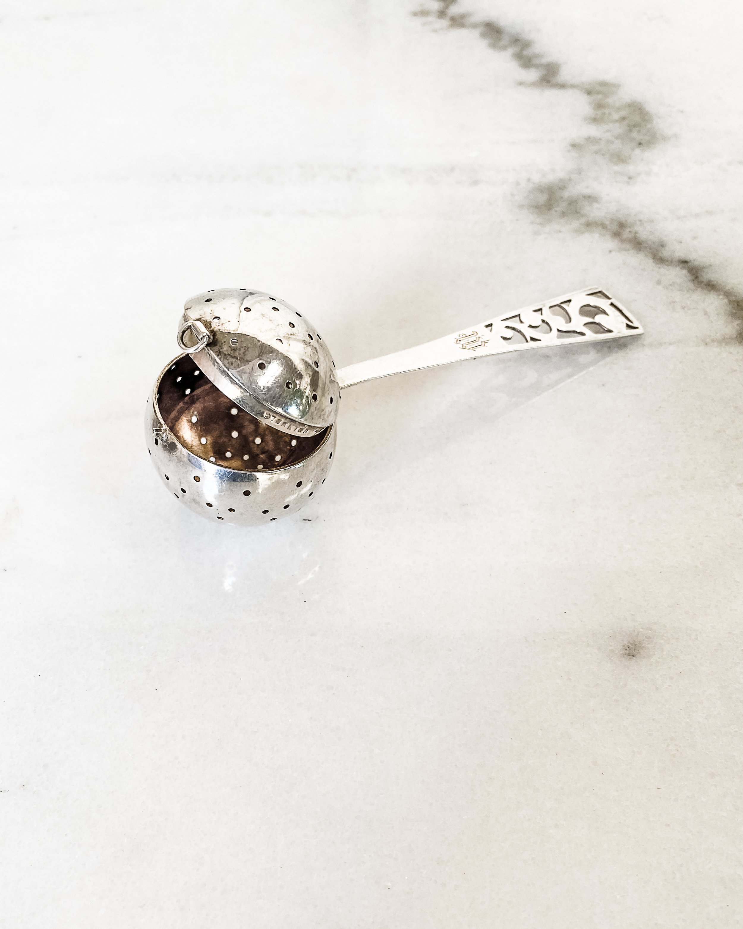 Vintage Sterling Silver Tea Strainer — East End Salvage