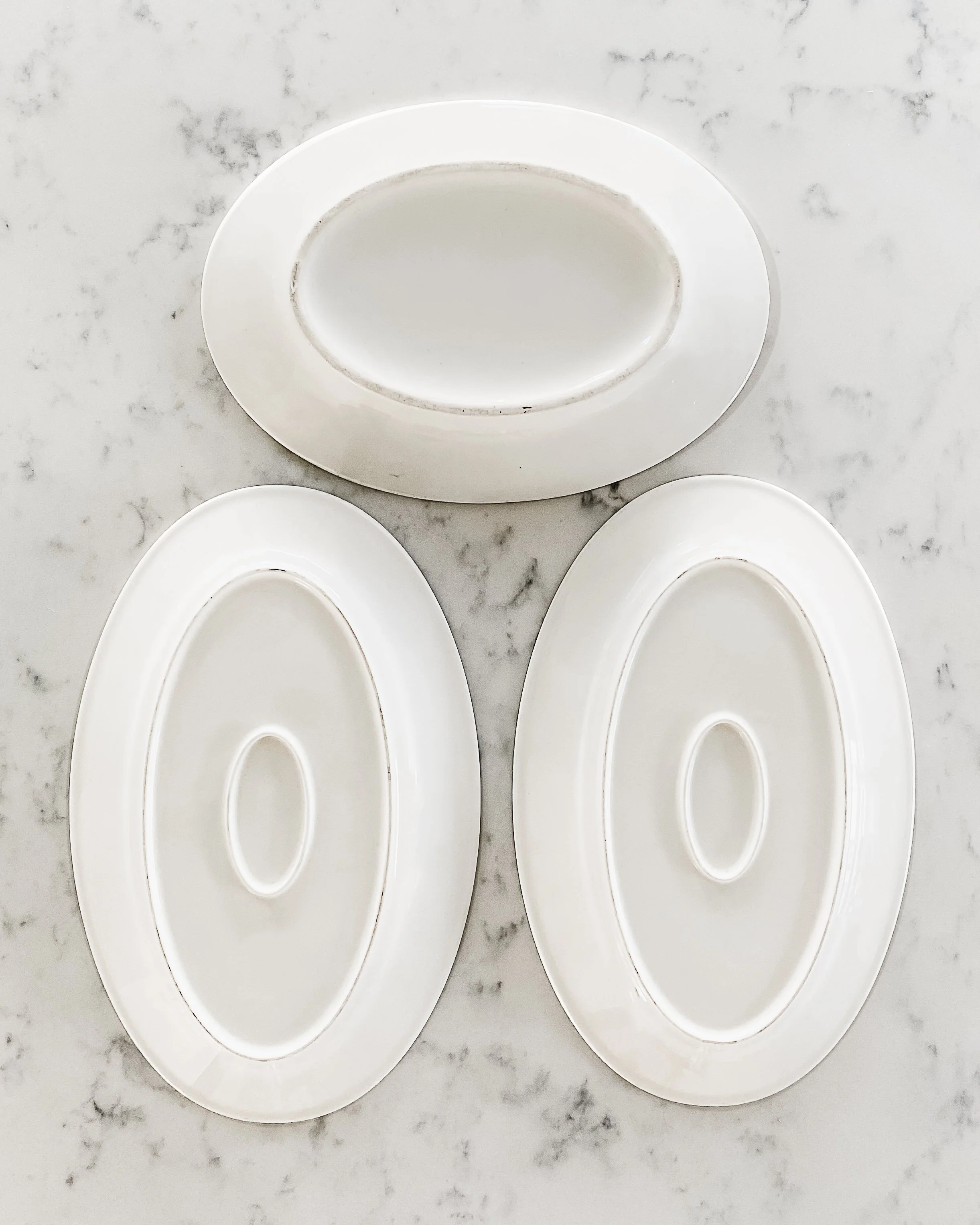 Vintage Ironstone Platter (Unmarked) — East End Salvage