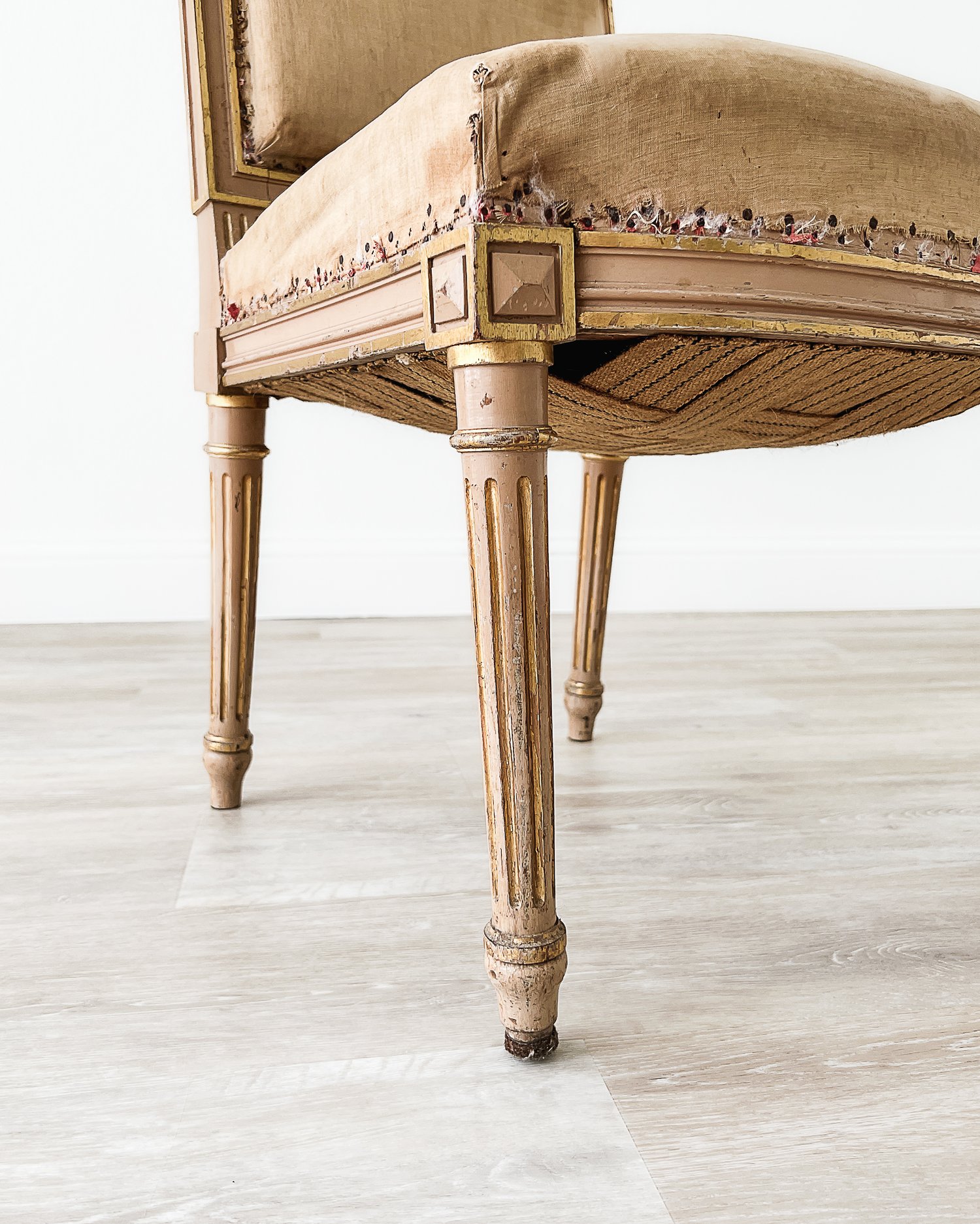 Antique Louis XVI Vanity Chair, Deconstructed — East End Salvage