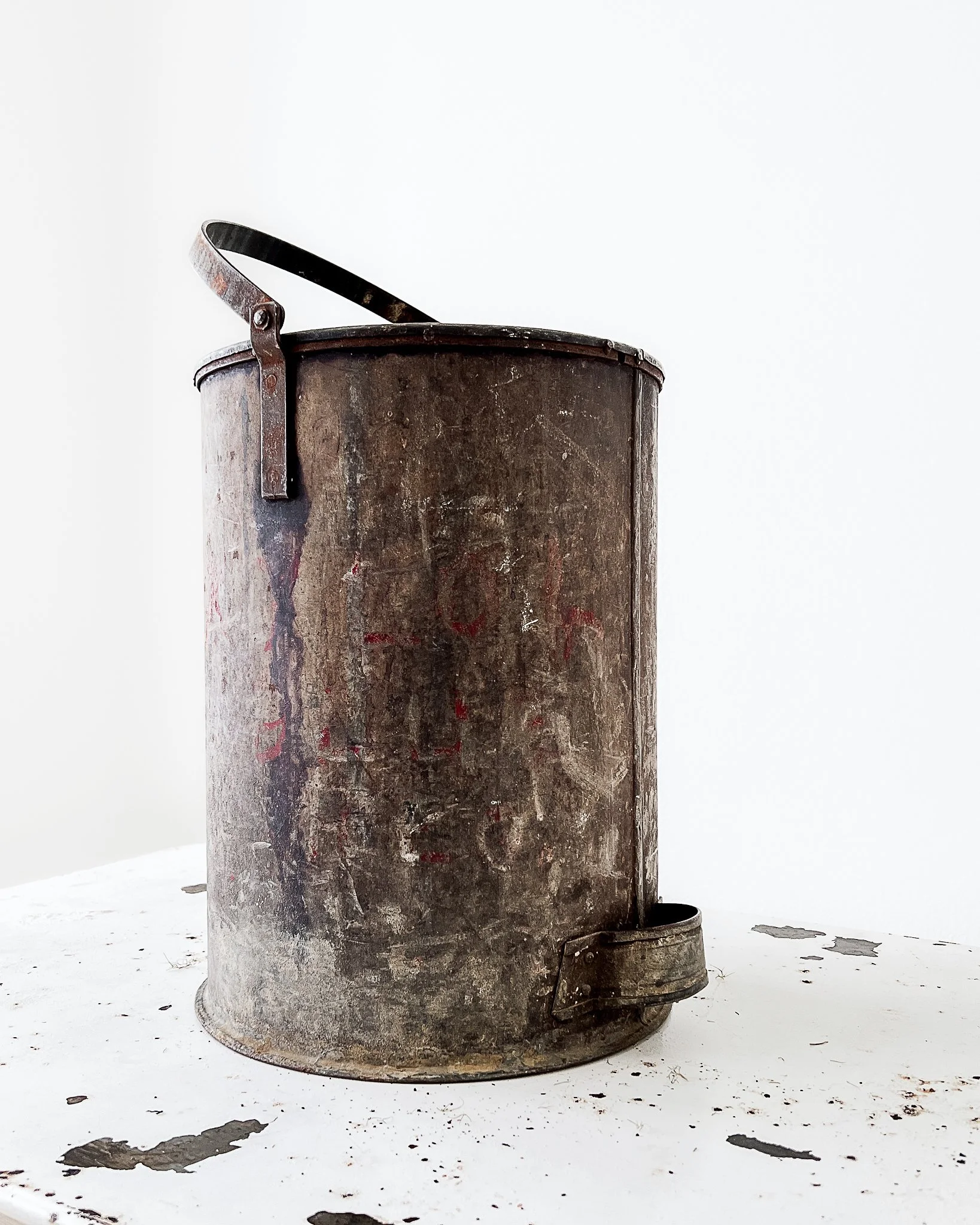 Vintage Metal Fire Bucket — East End Salvage