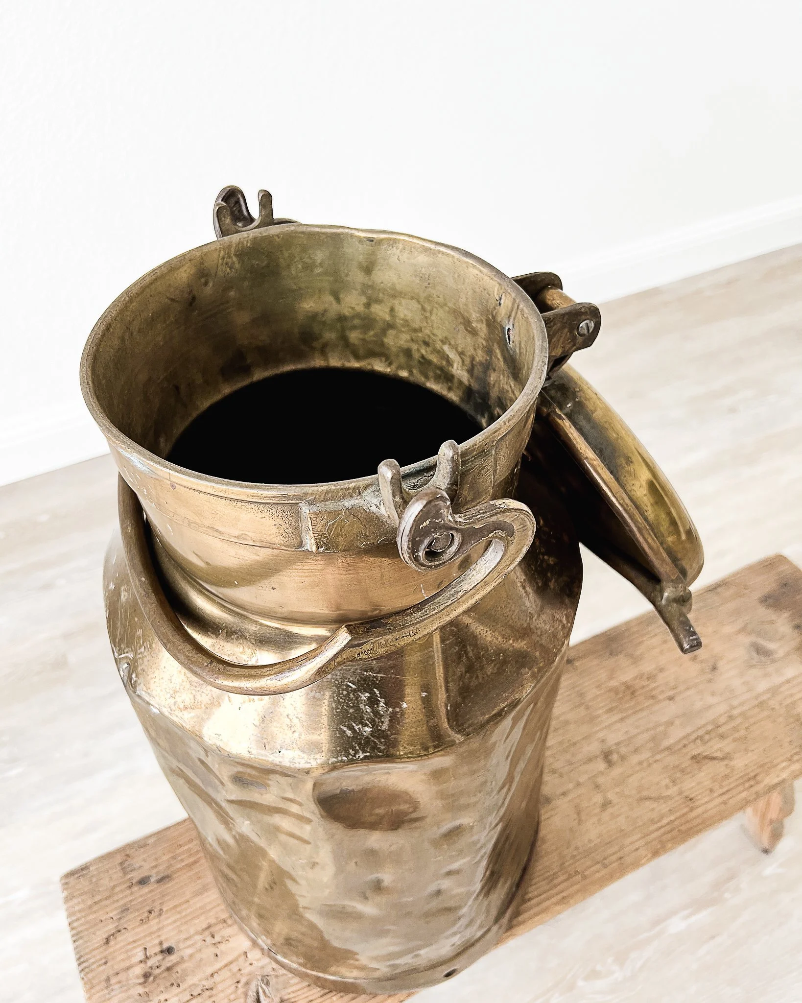 Antique Brass Milk Container — East End Salvage