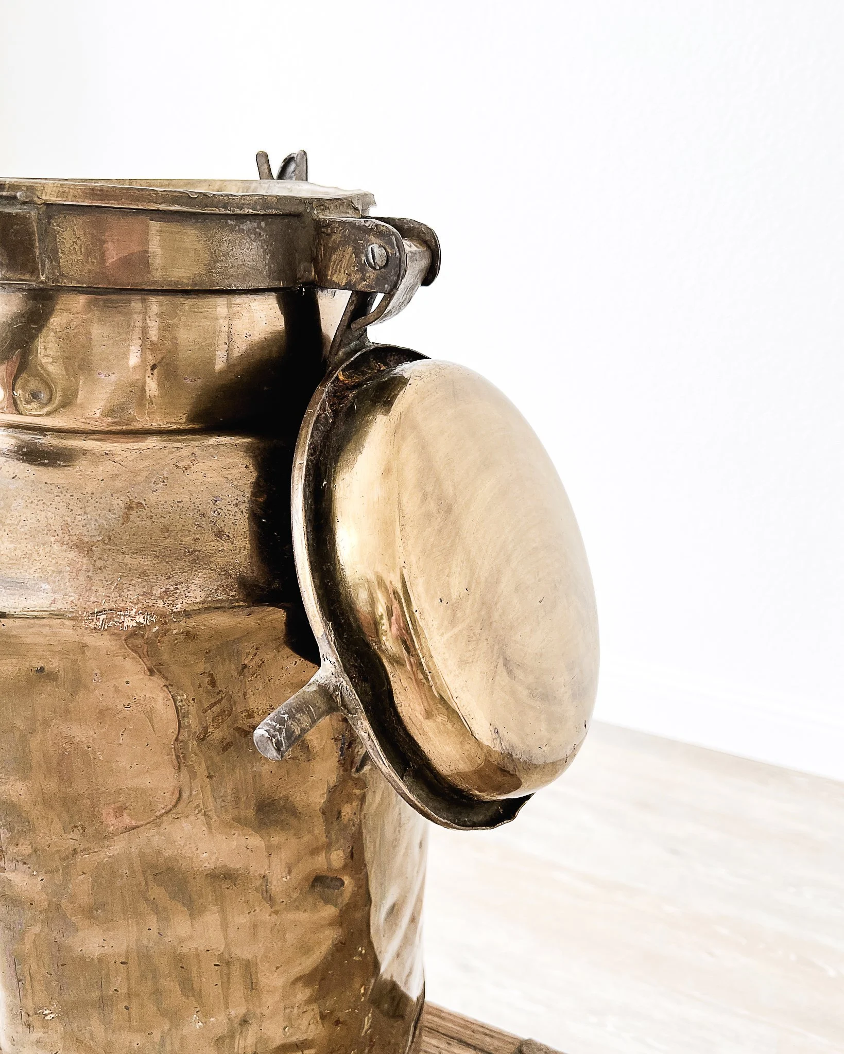 Antique Brass Milk Container — East End Salvage