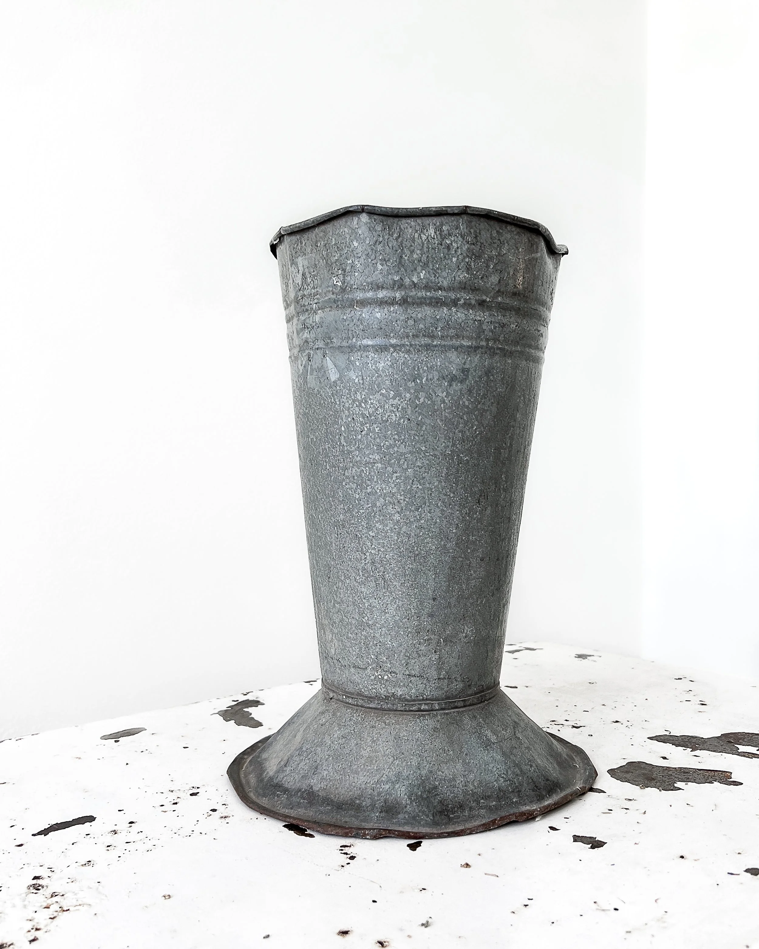 Vintage French Flower Bucket, Large — East End Salvage