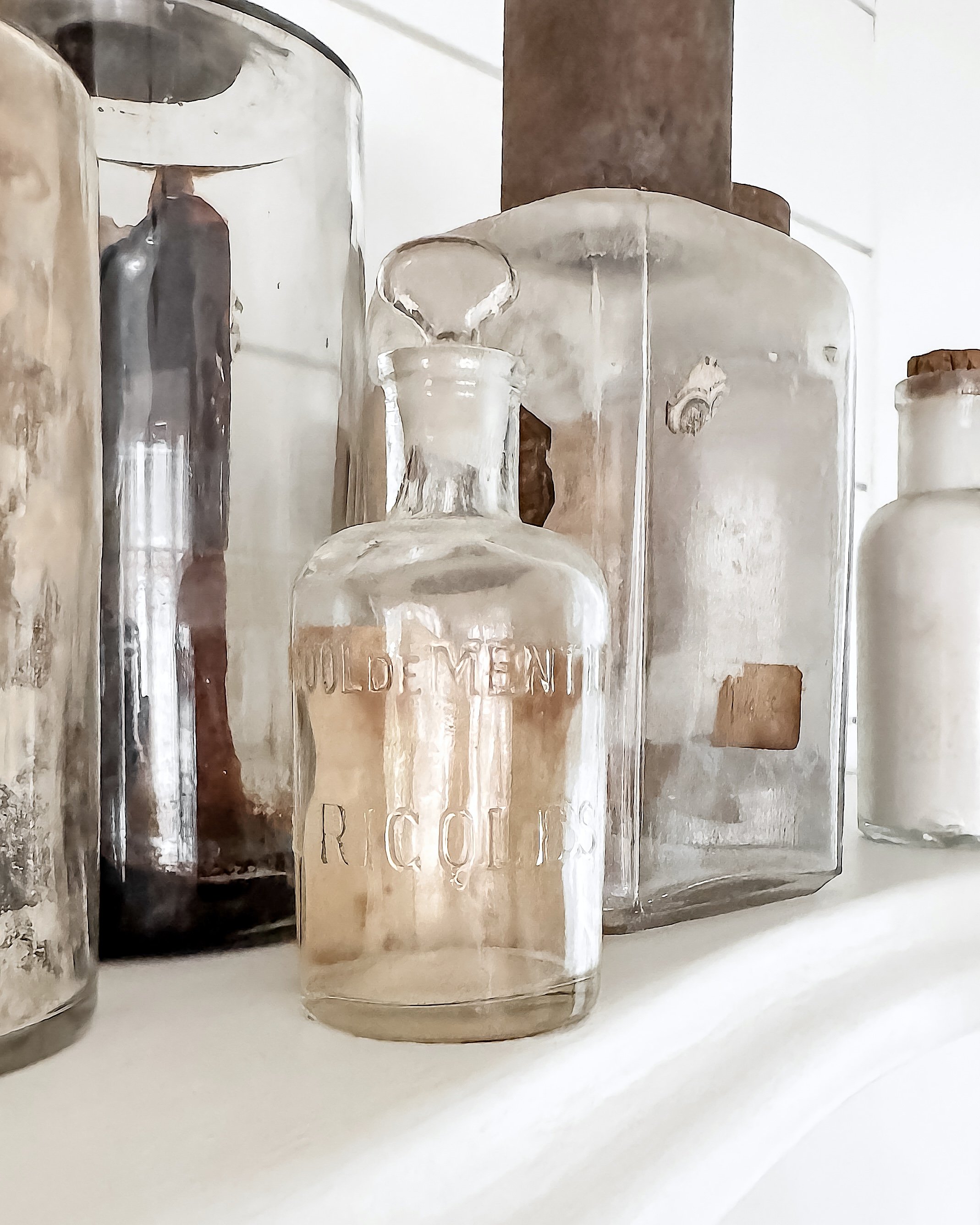 Antique French Apothecary Bottles