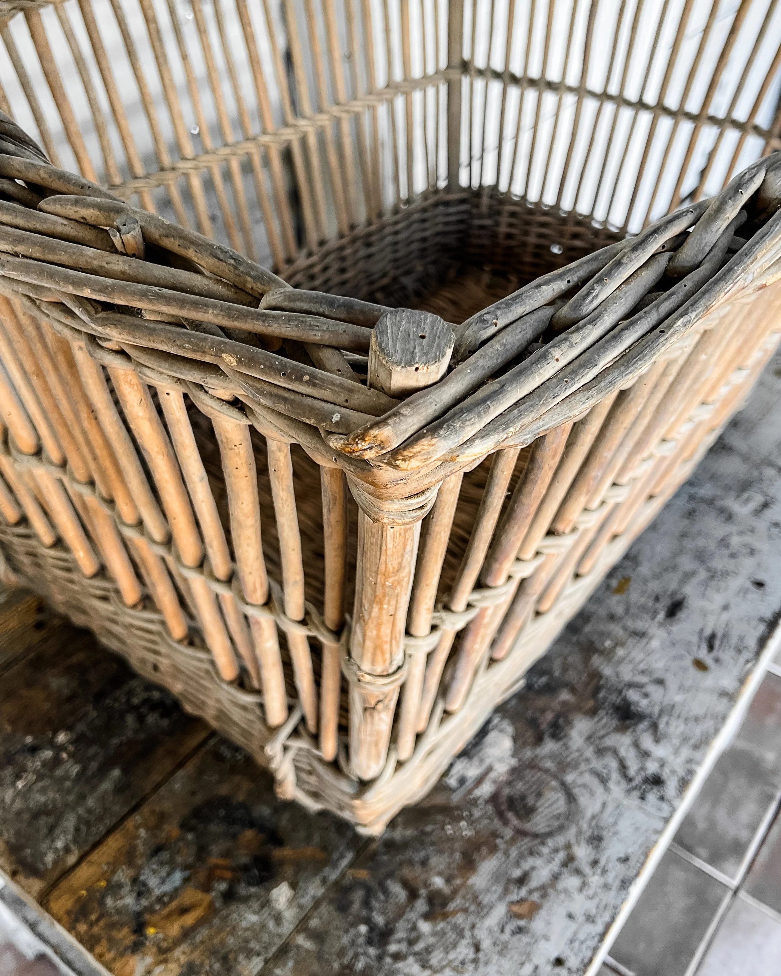 Antique French Market Basket — East End Salvage