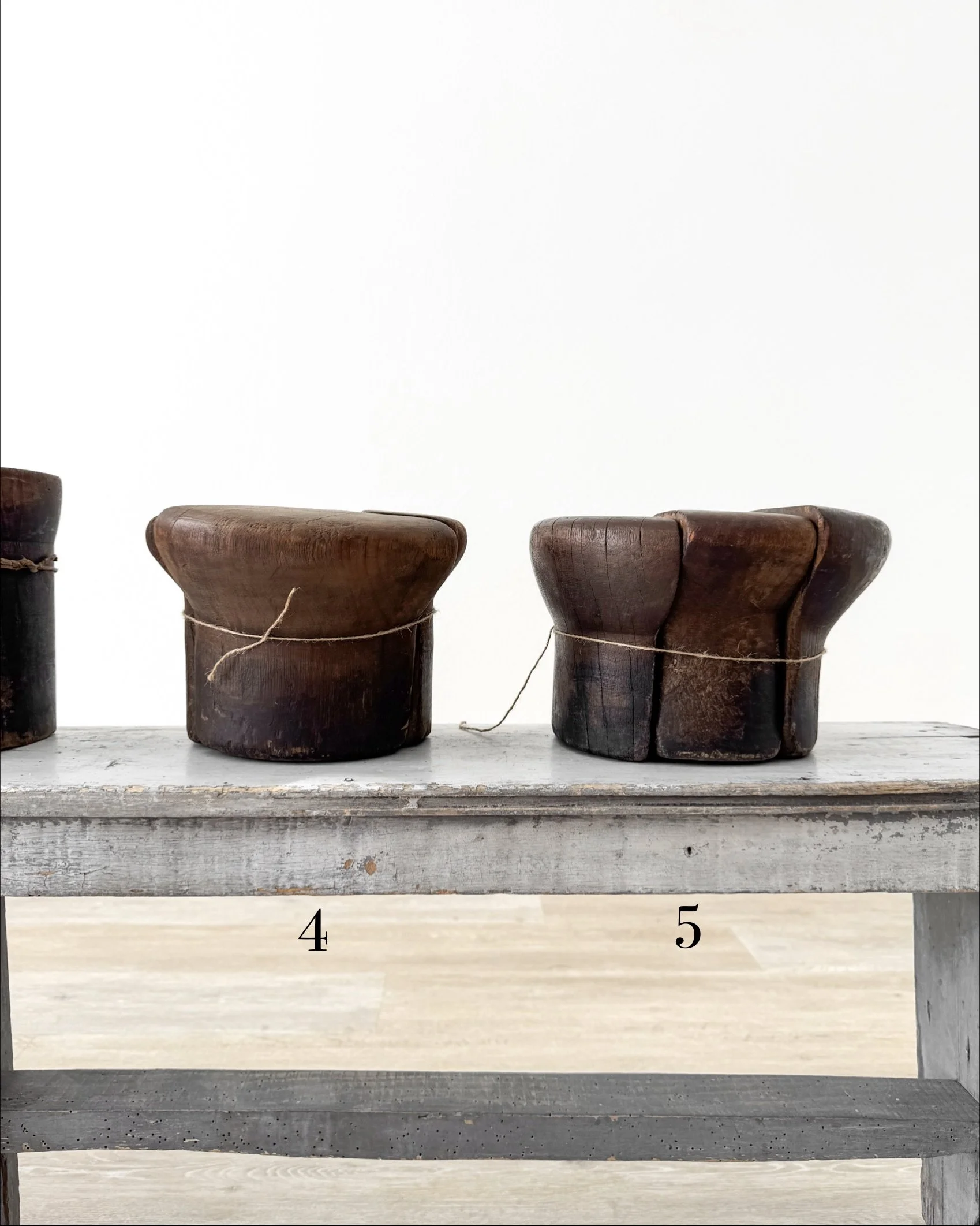 Antique Wooden Puzzle Hat Blocks