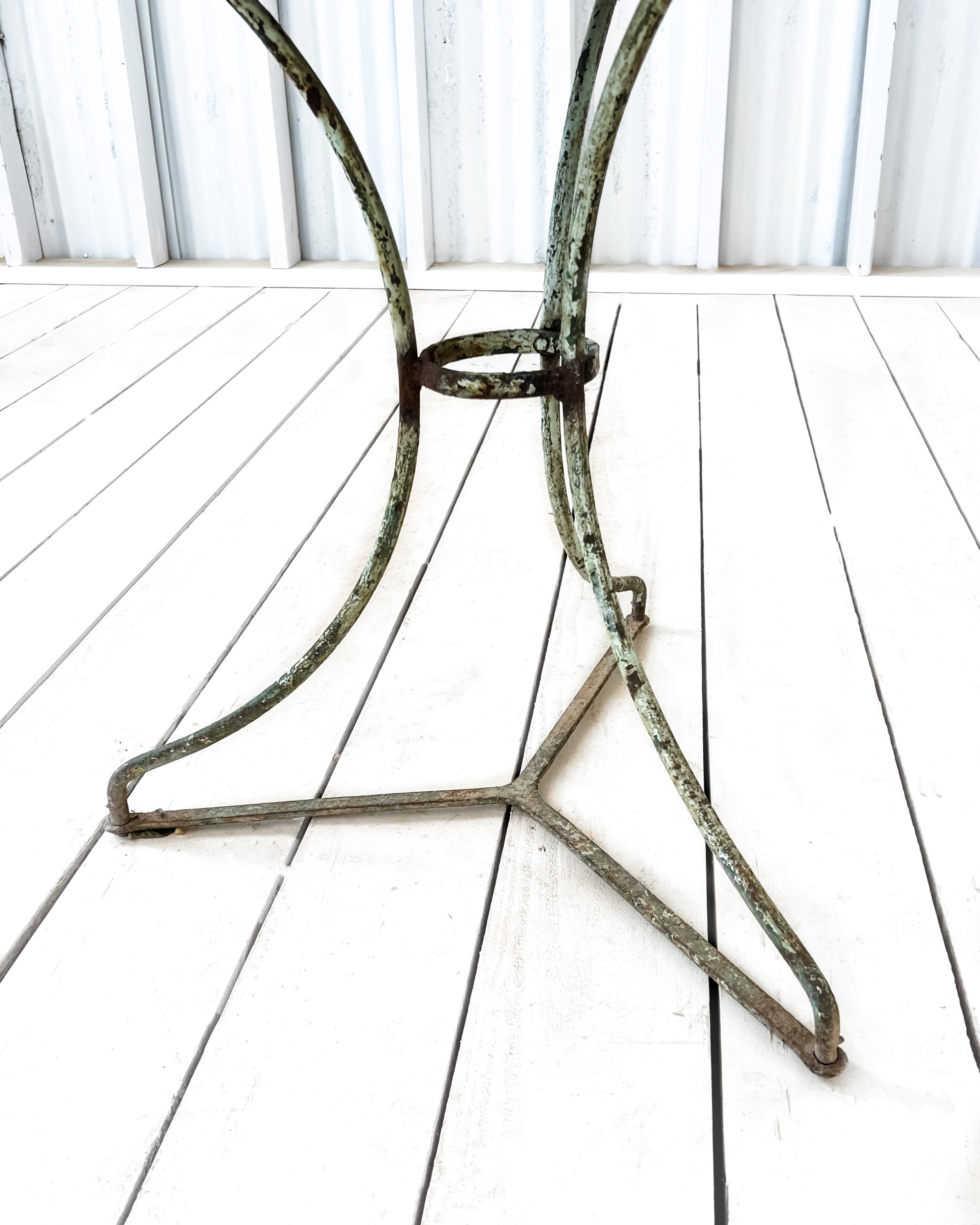 (Set of 3) Vintage Metal Bistro Table and Chairs — East End Salvage