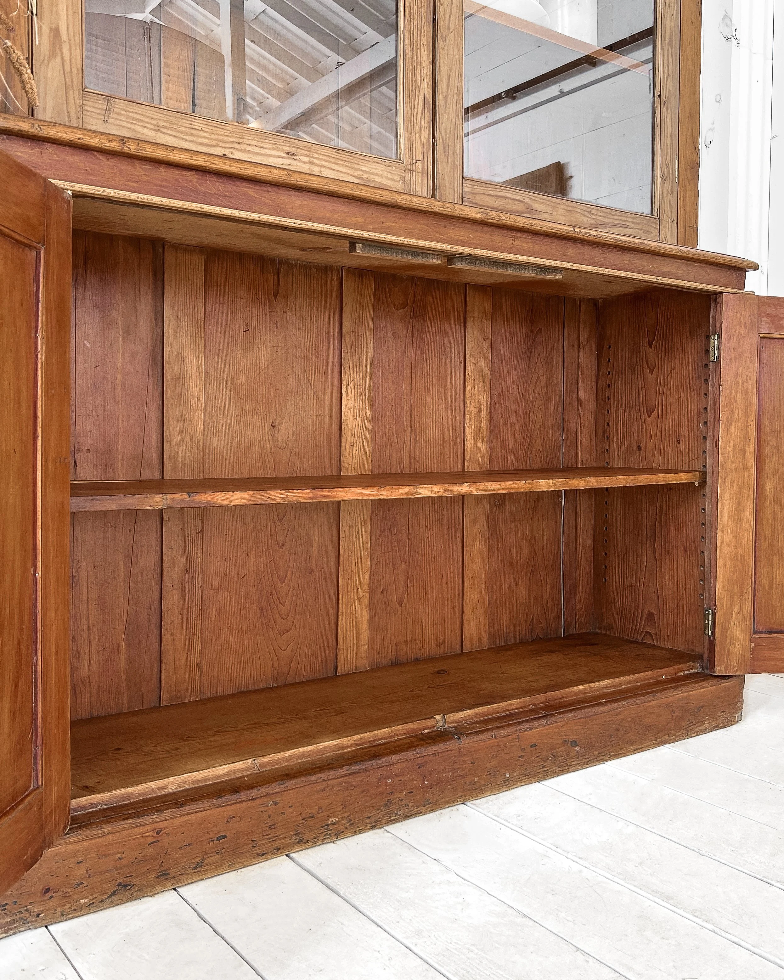 Victorian Hutch with Glass Upper