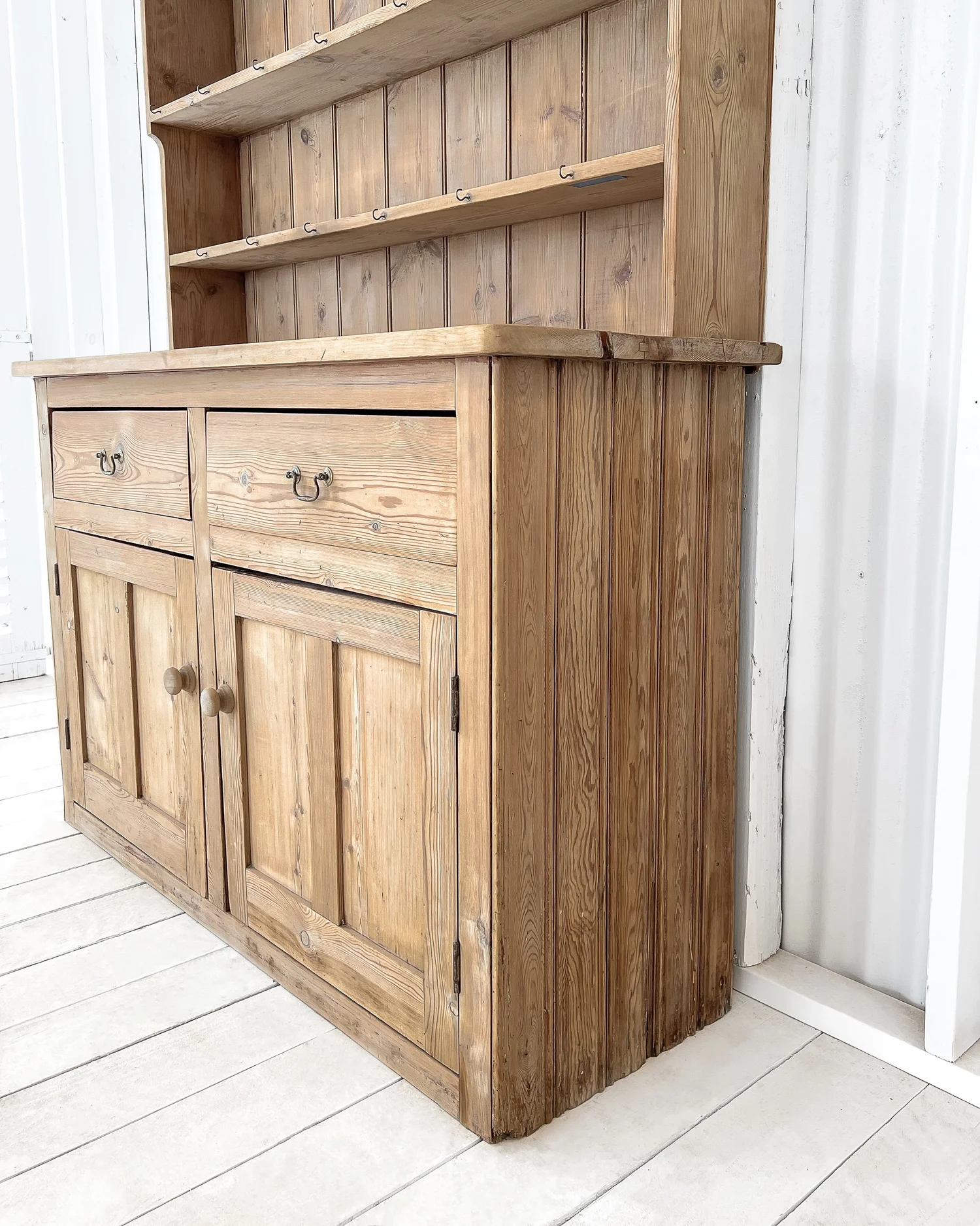 19th Century Pine Welsh Dresser  East End Salvage