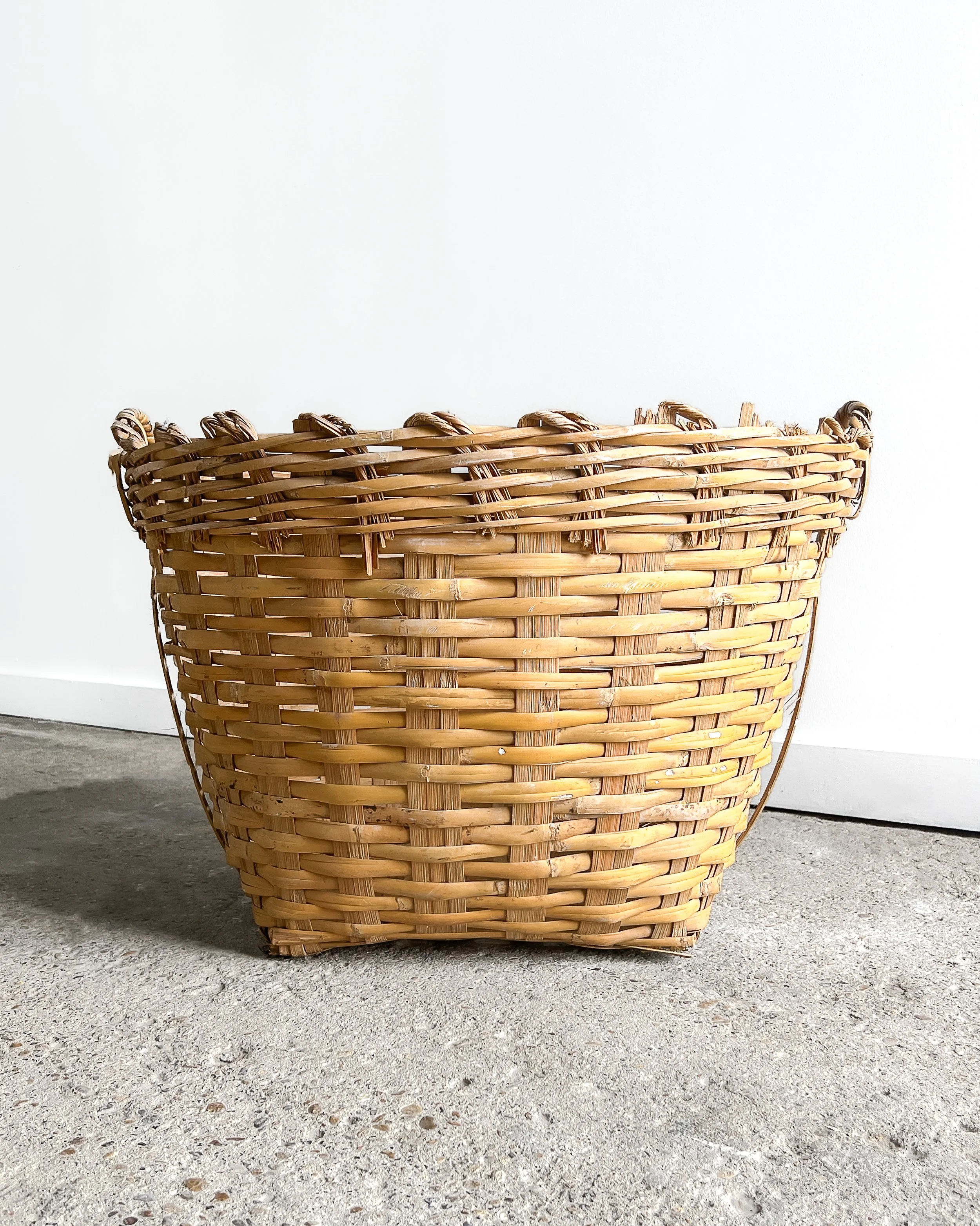 Cane & Reed Woven Basket — East End Salvage