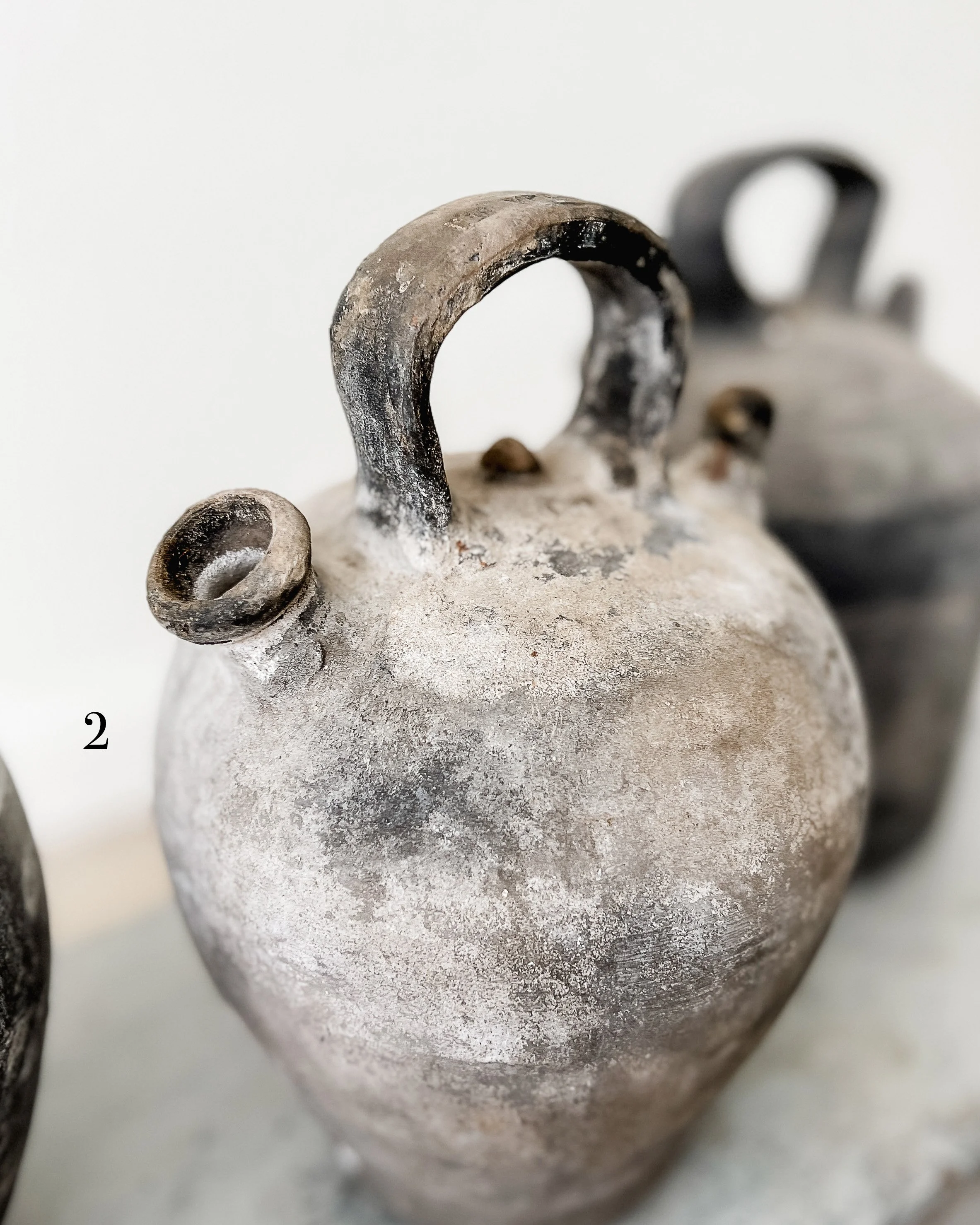 Antique Spanish Black Clay Water Jug — East End Salvage
