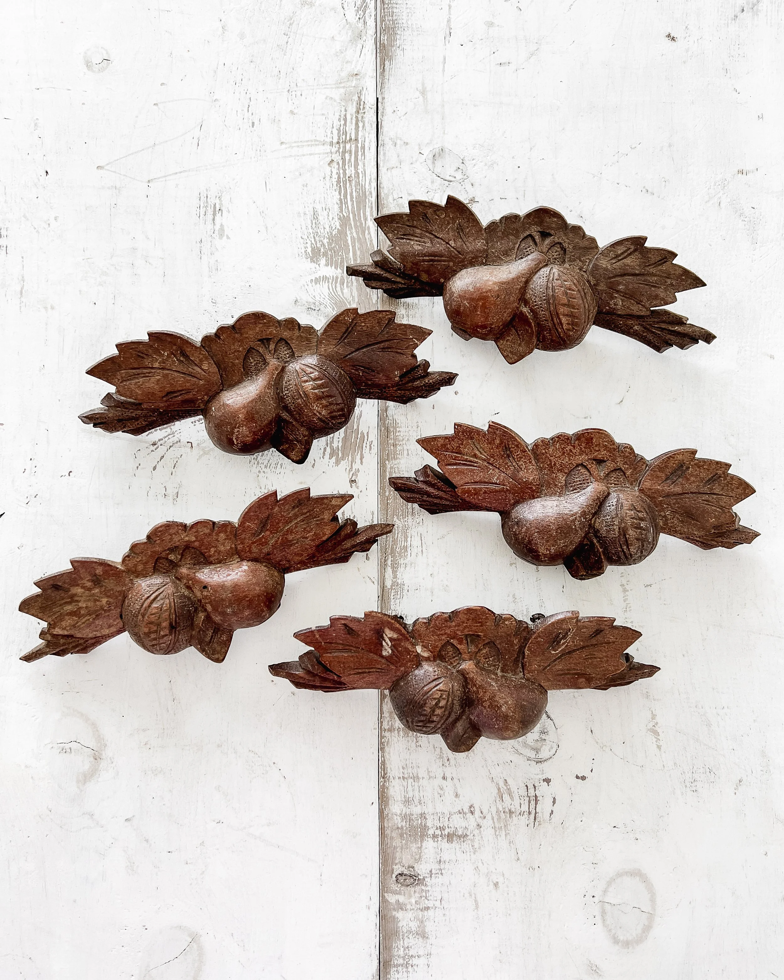 (Set of 5) Antique Eastlake Furniture Drawer Pulls — East End Salvage