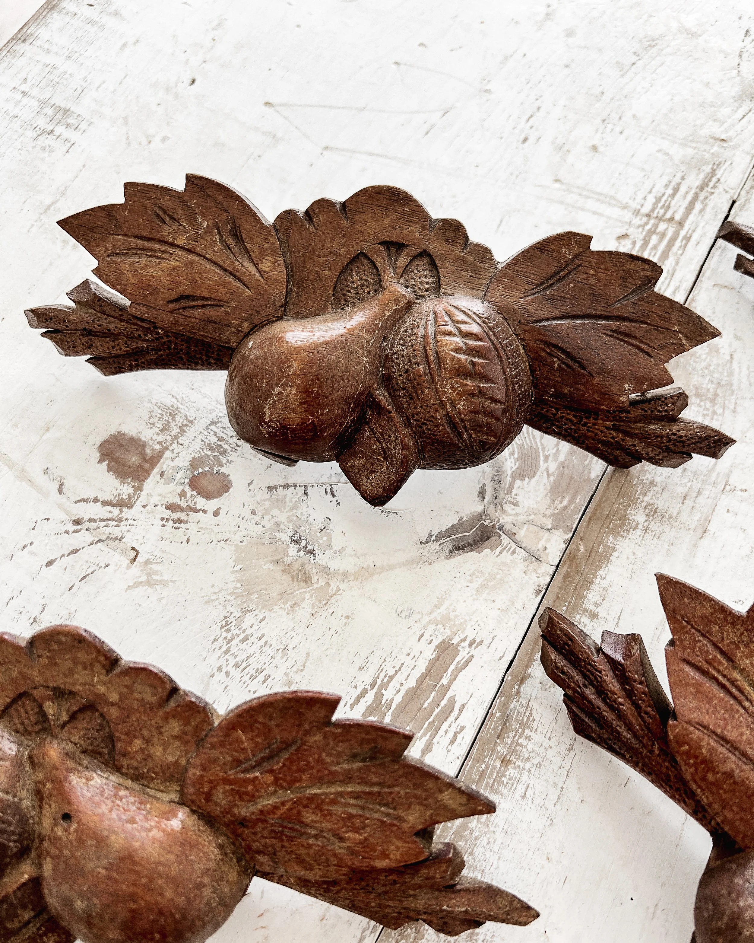 (Set of 5) Antique Eastlake Furniture Drawer Pulls — East End Salvage