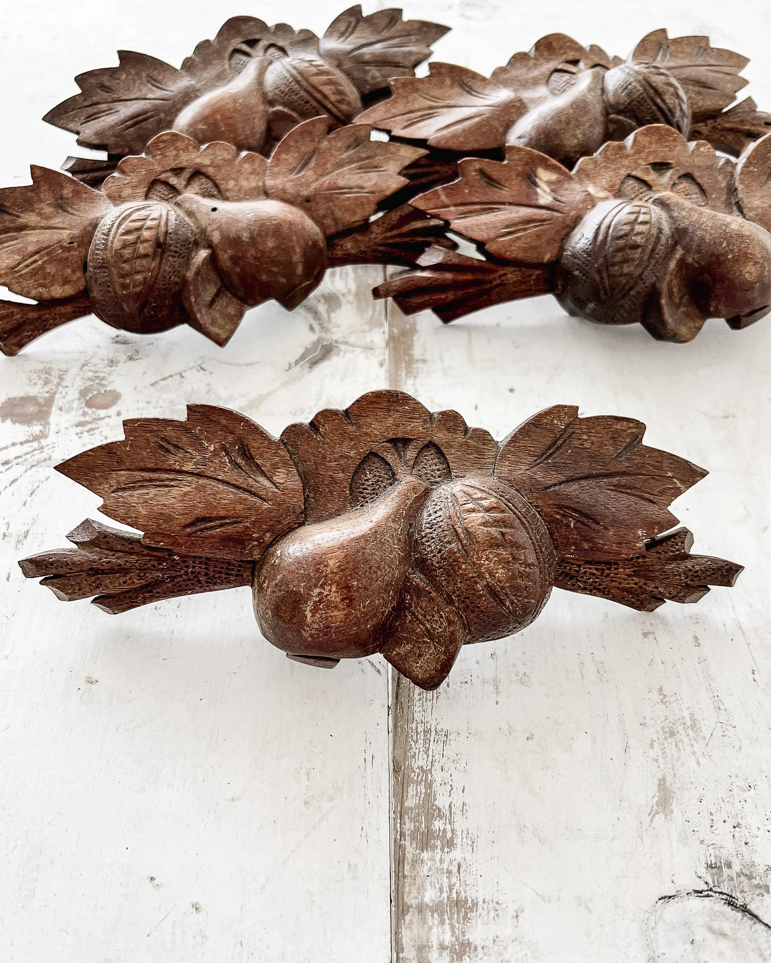 (Set of 5) Antique Eastlake Furniture Drawer Pulls — East End Salvage