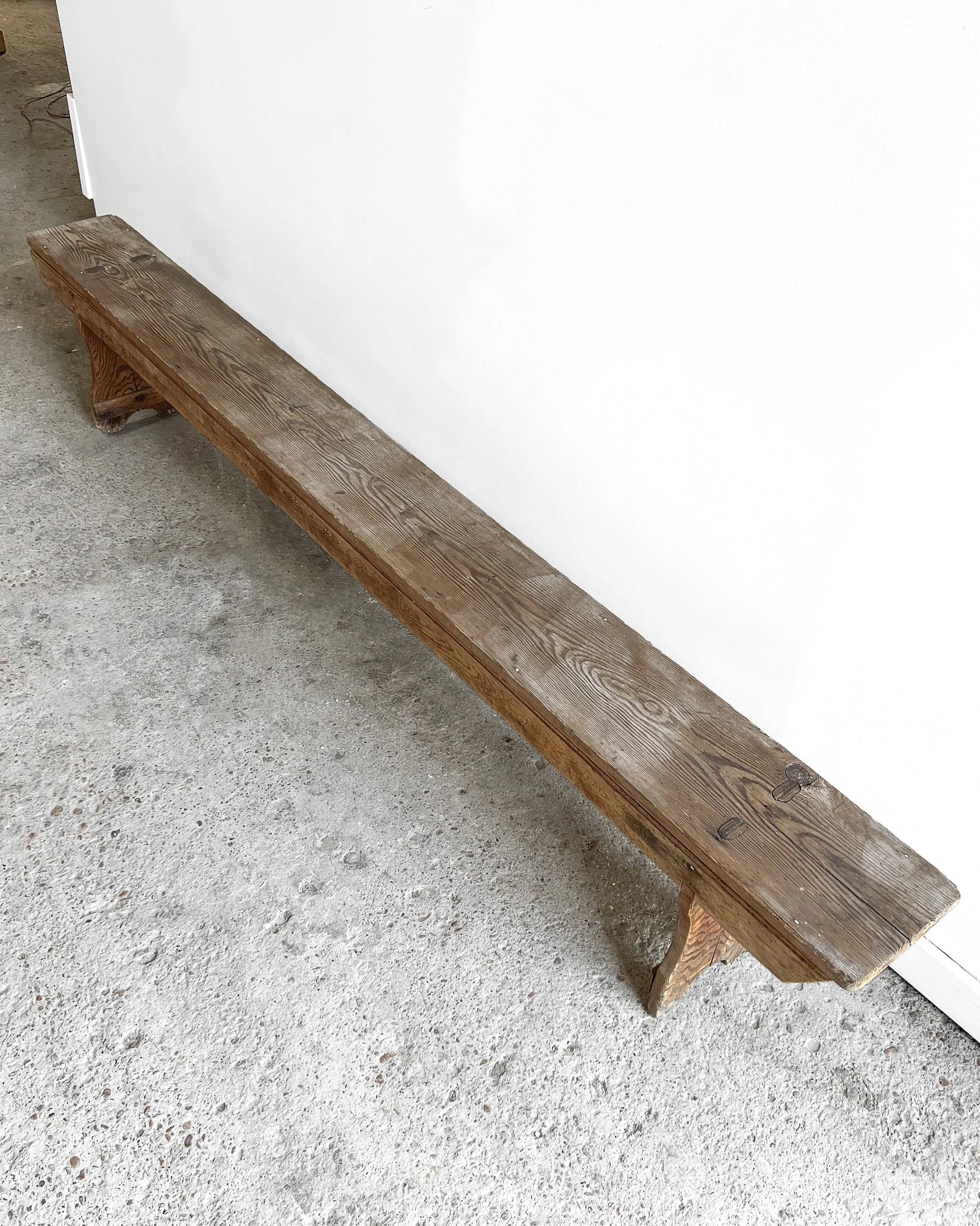 (Pair) Primitive Weathered Benches — East End Salvage