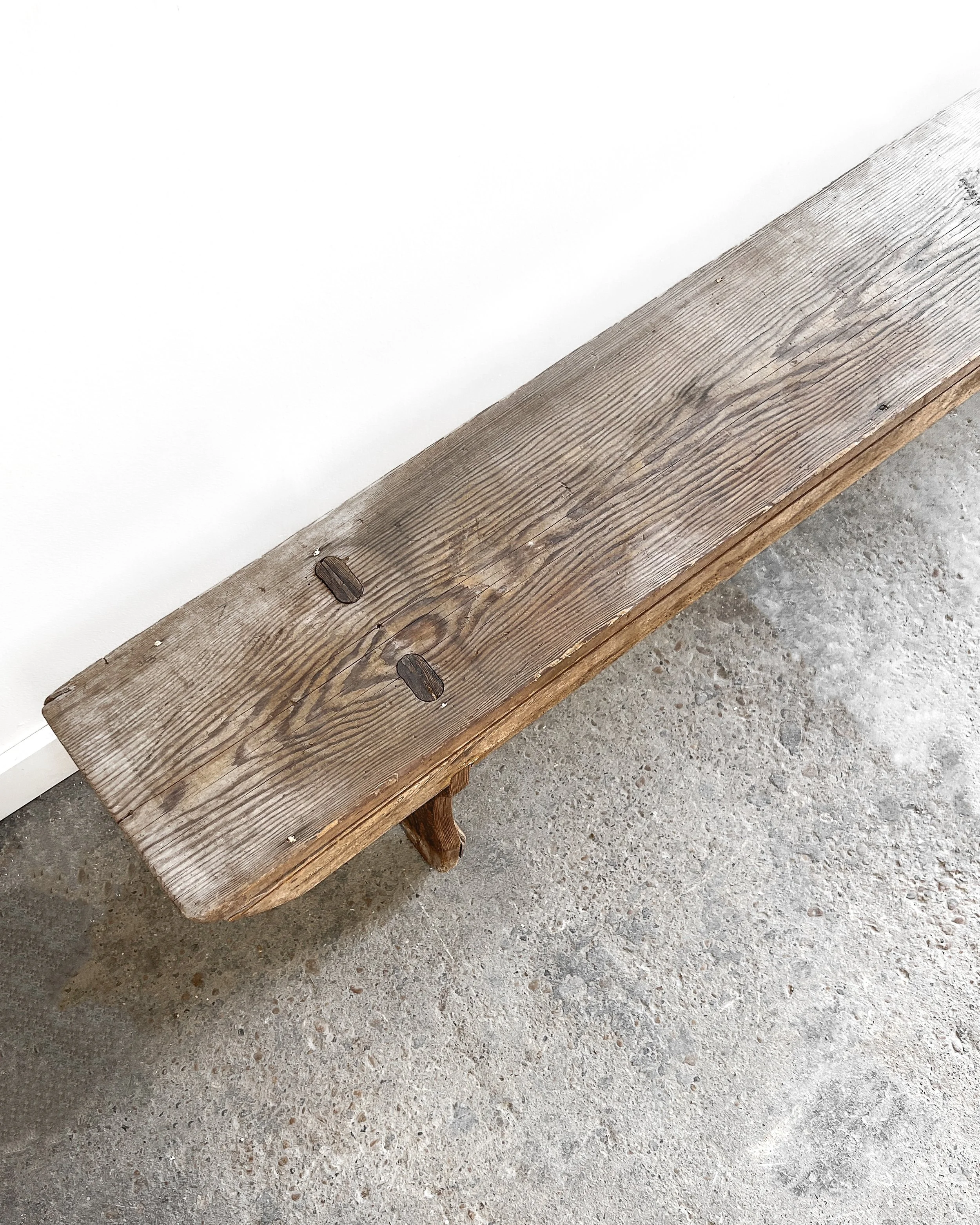 (Pair) Primitive Weathered Benches — East End Salvage