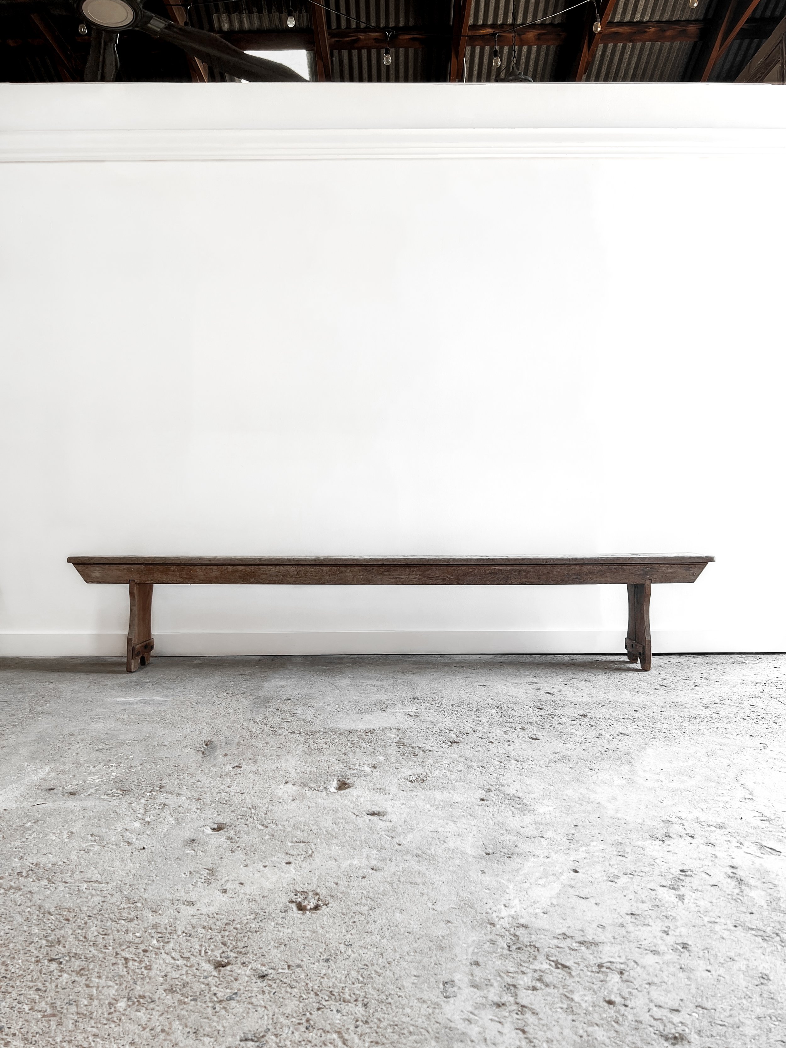 (Pair) Primitive Weathered Benches — East End Salvage