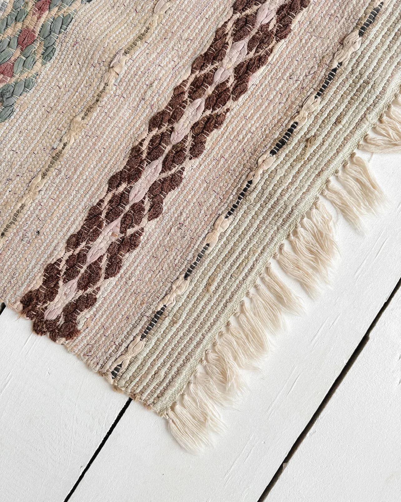 Antique Swedish Rag Rug — East End Salvage