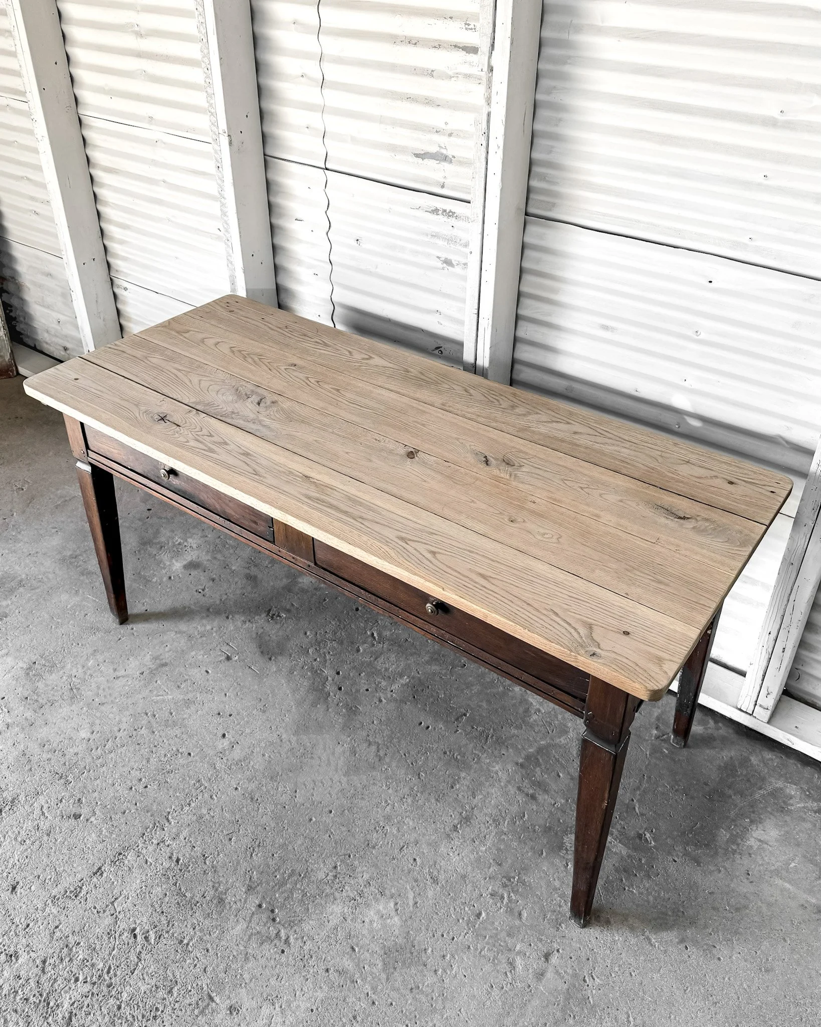 Antique French Baker's Table Kitchen Island — East End Salvage